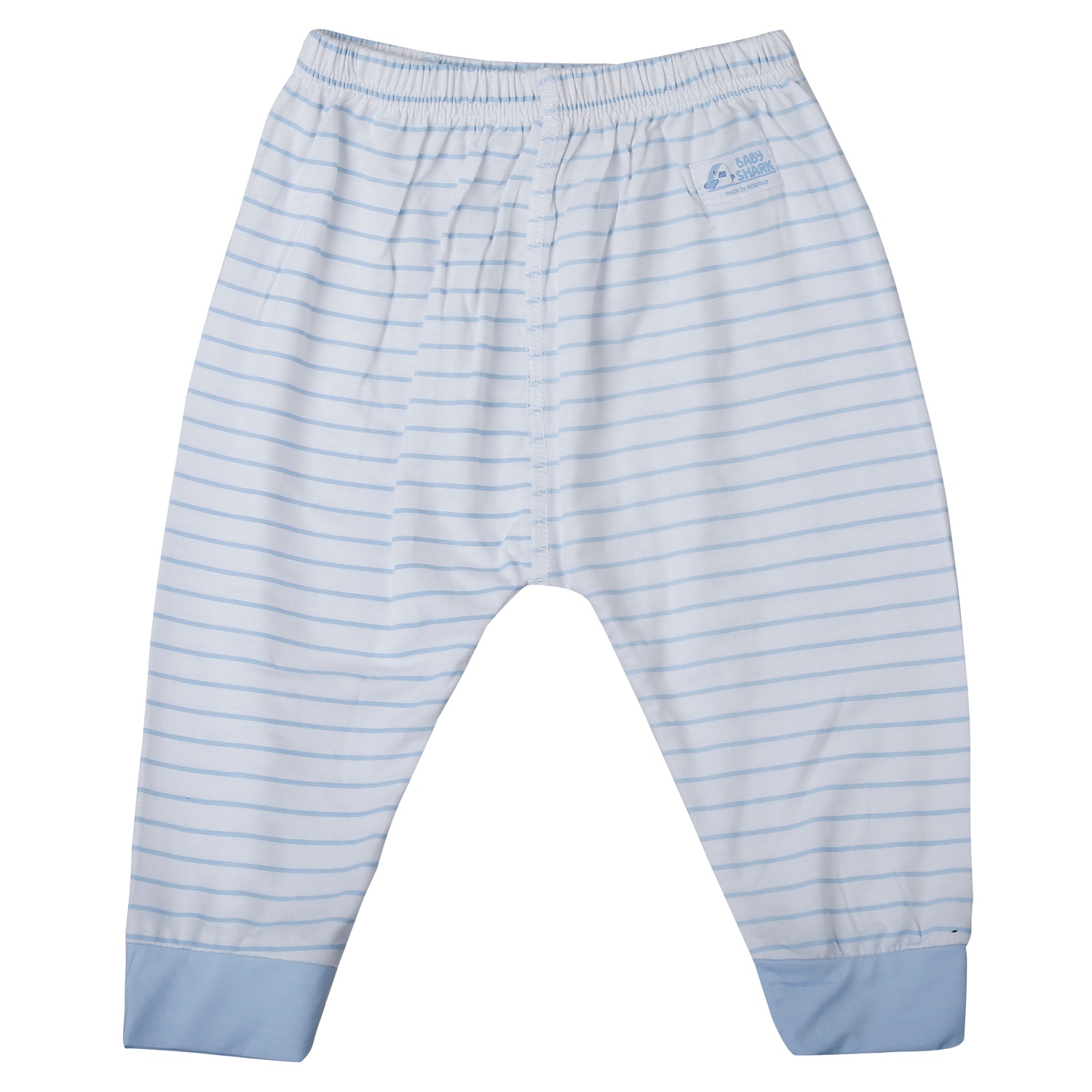 Bộ quần áo dài cài lệch KidsPlaza kẻ in cá TT25H (Trắng xanh) hình 5