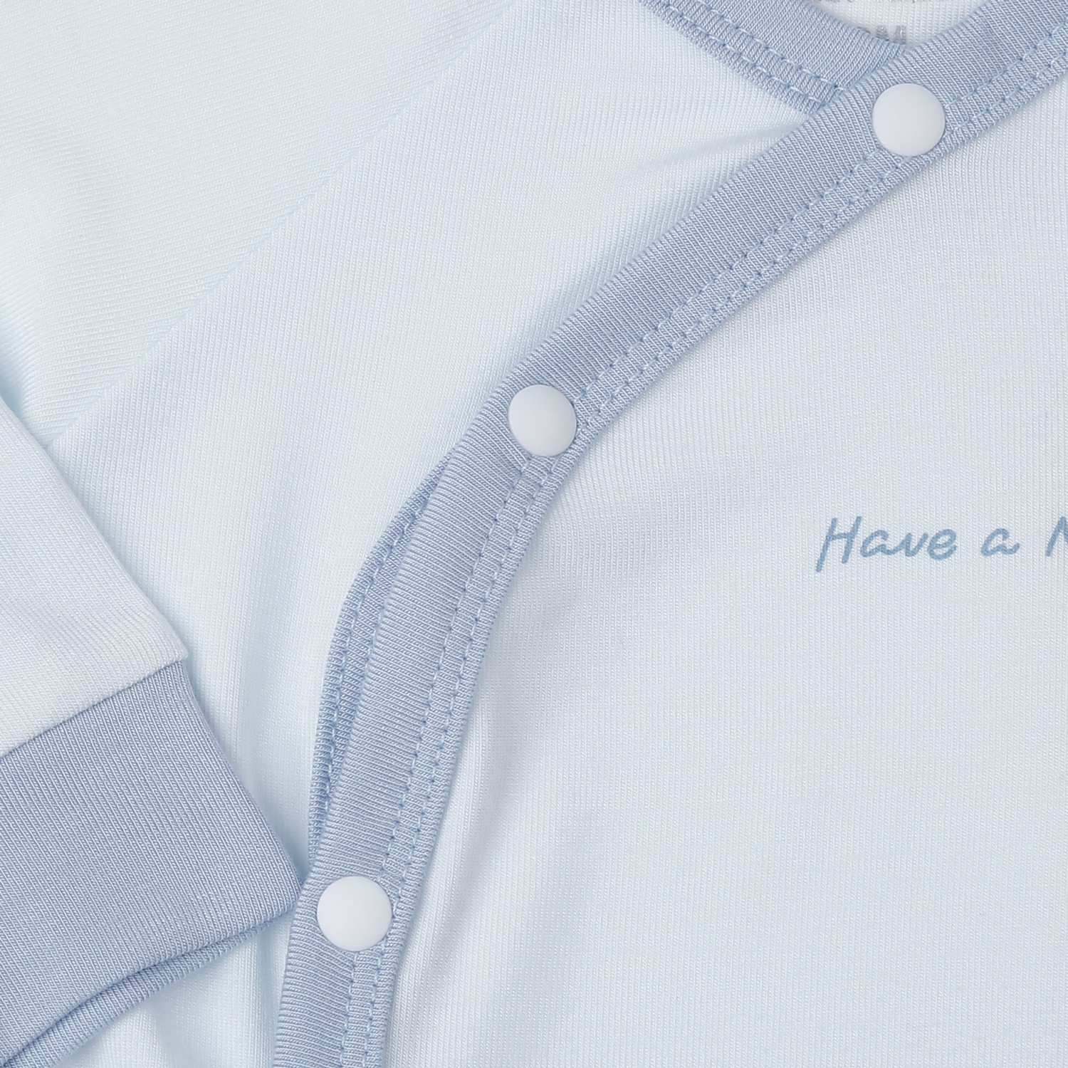 Bộ quần áo dài cài lệch KidsPlaza Otis in voi ND25T (Xanh) hình 3