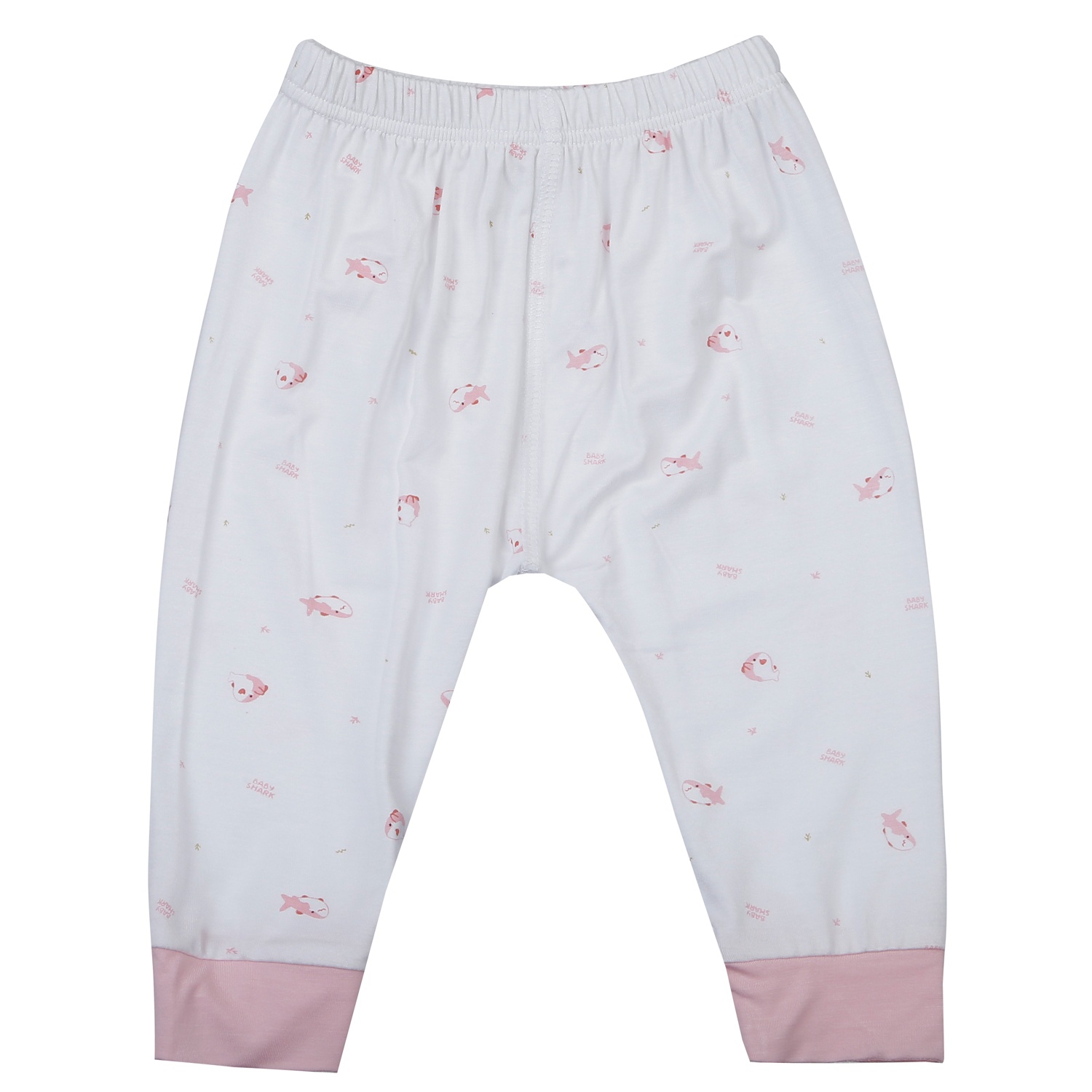 Bộ quần áo dài tay cài giữa KidsPlaza in cá TT25H (Trắng hồng) hình 4