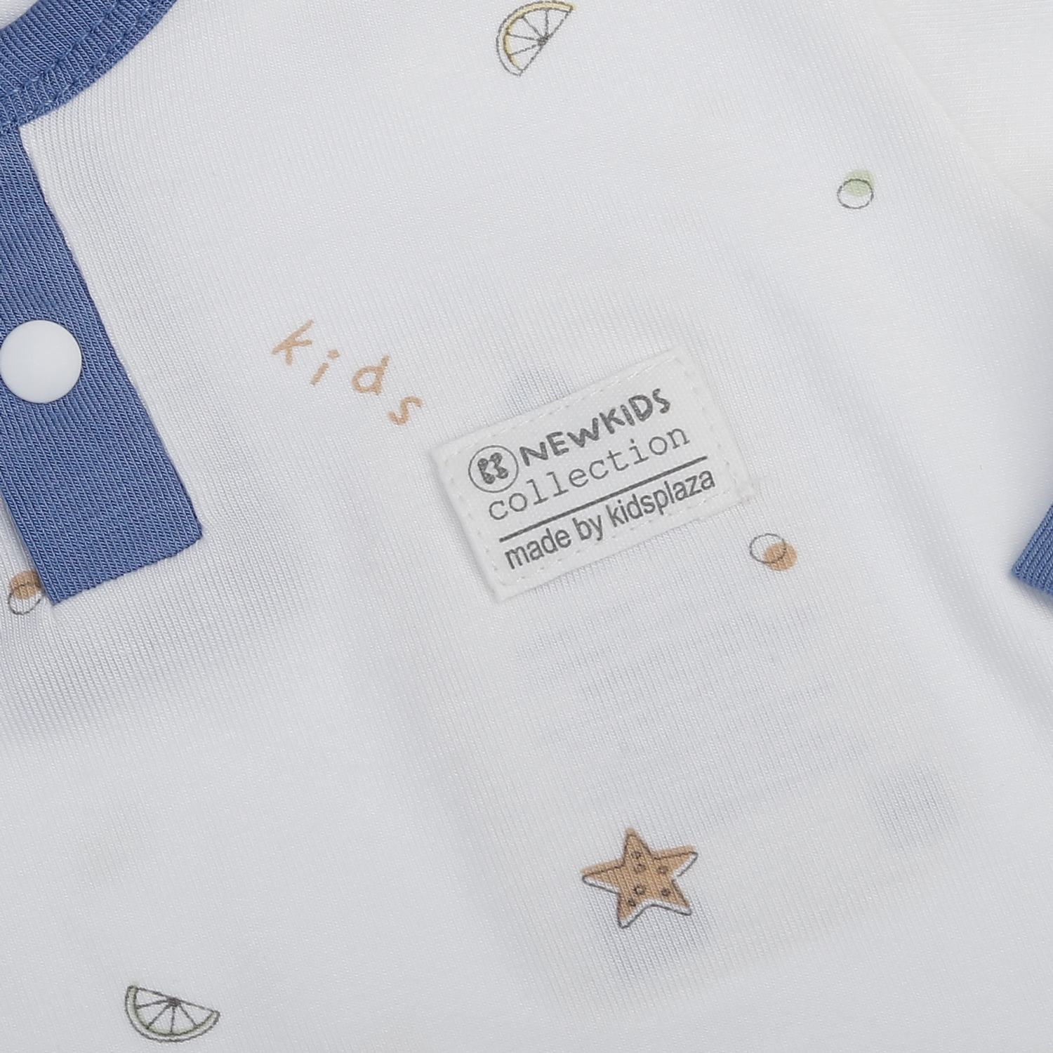  Bộ quần áo dài tay KidsPlaza Otis in chanh ND25T (Xanh dương)