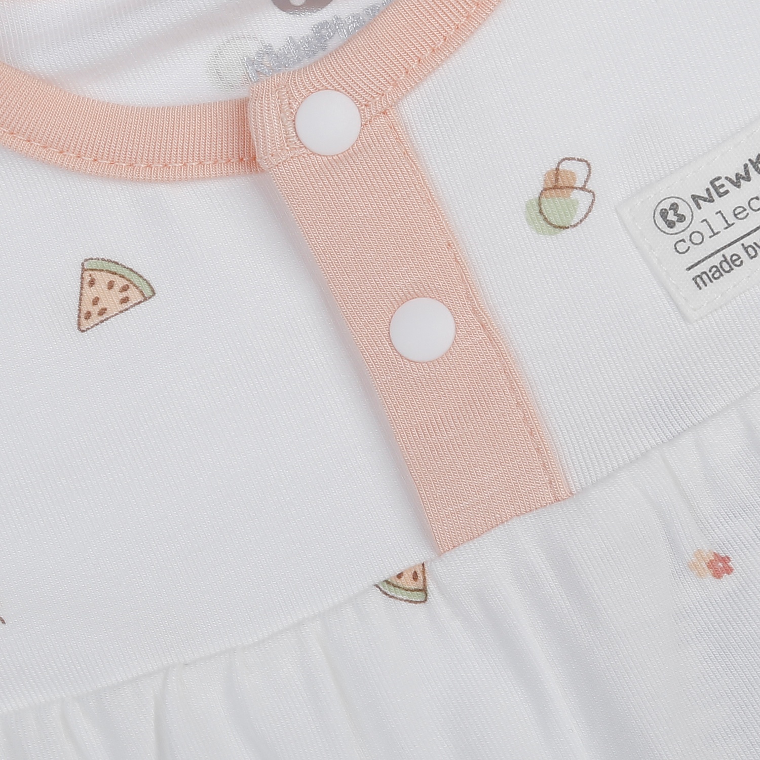 Bộ quần áo dài tay KidsPlaza Otis in dưa ND25T (Hồng)