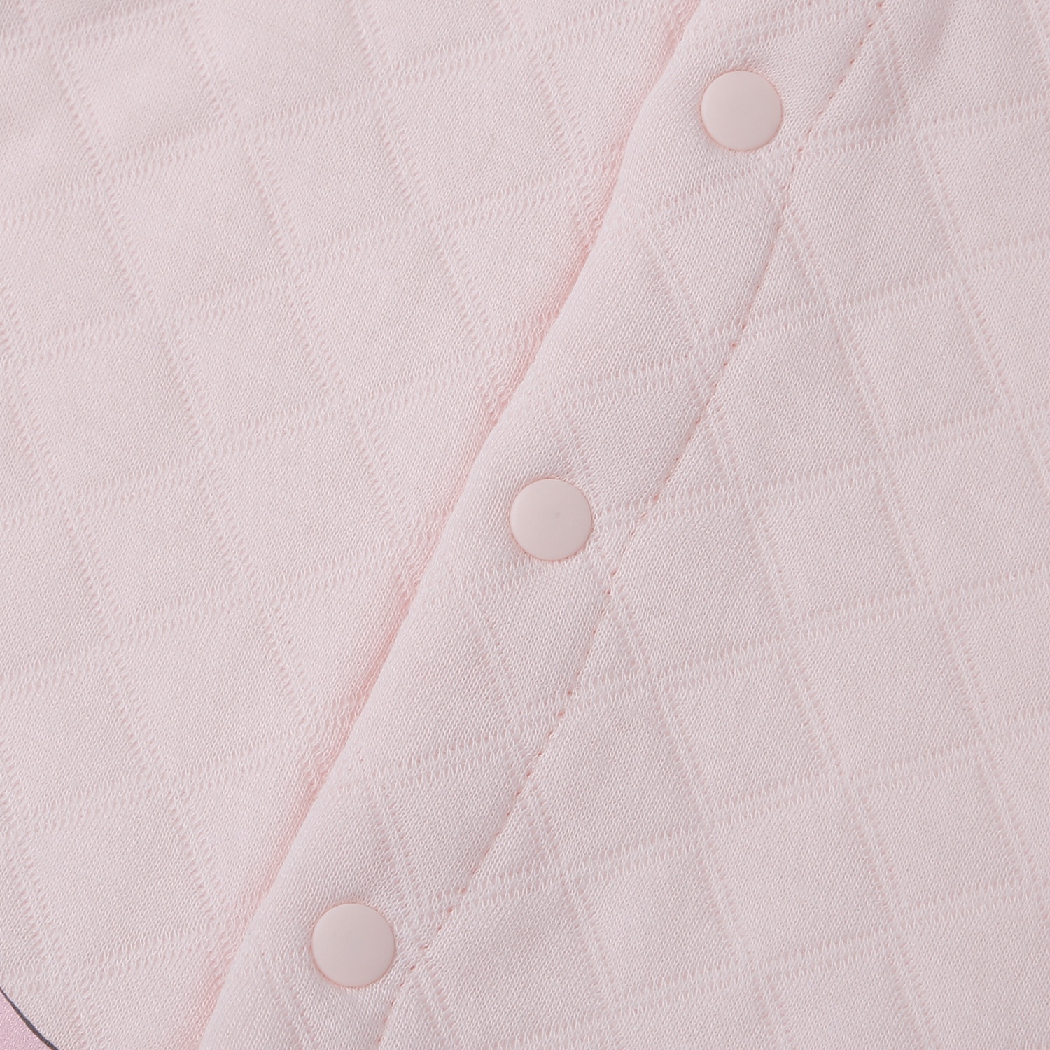 Bộ quần áo dài tay trần bông cài giữa KidsPlaza M25D (Hồng)