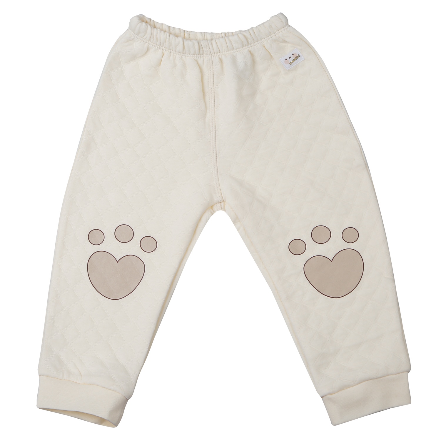 Bộ quần áo dài tay trần bông cài giữa KidsPlaza M25D (Vàng)