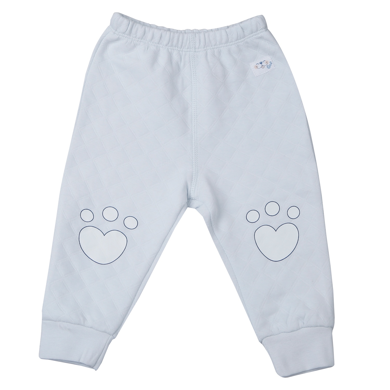 Bộ quần áo dài tay trần bông cài giữa KidsPlaza M25D (Xanh)