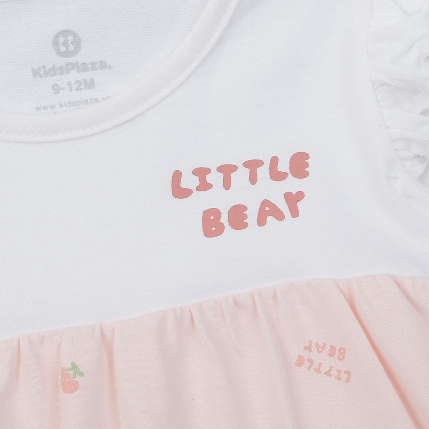 Body cộc bé gái KidsPlaza cổ tròn ltbaby BA25H (Hồng) 