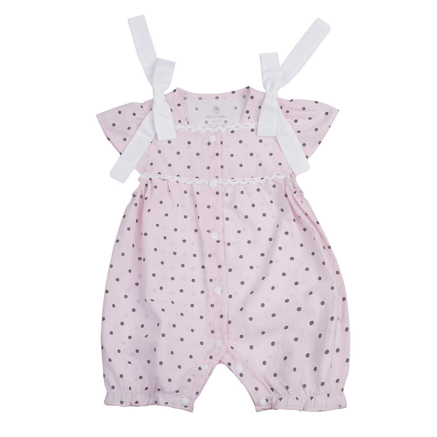 Body cộc bé gái KidsPlaza nơ chấm HN25H (Hồng)