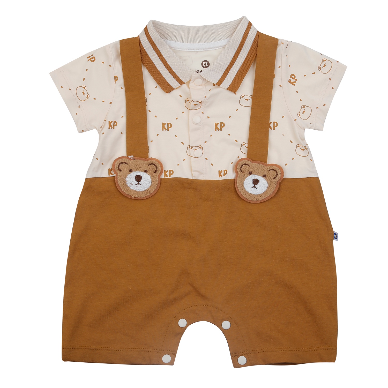 Body cộc bé trai KidsPlaza 2 dây gấu nâu HN25H (Nâu) hình 1