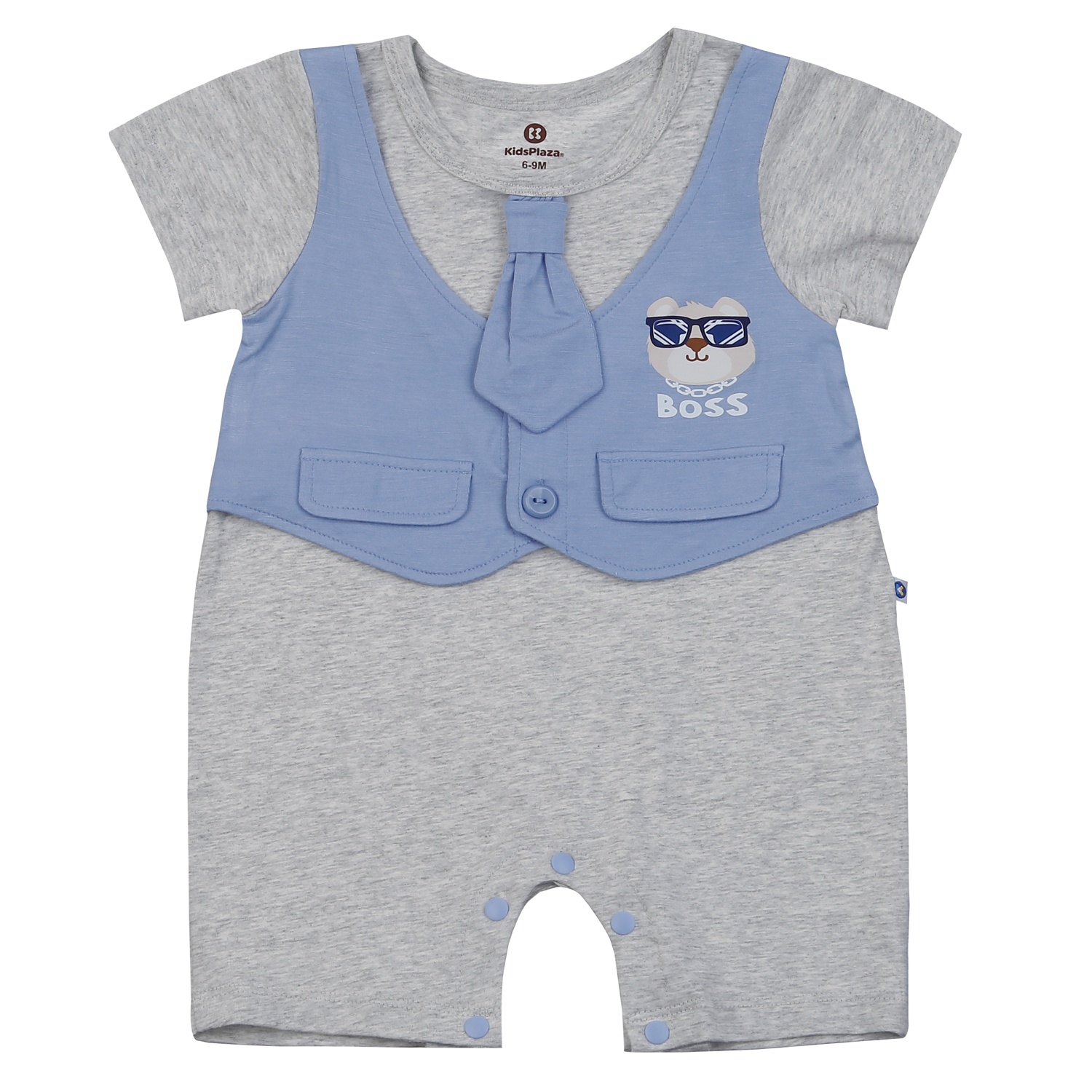 Body cộc thời trang bé trai KidsPlaza gile HN25H (Xanh) hình 1