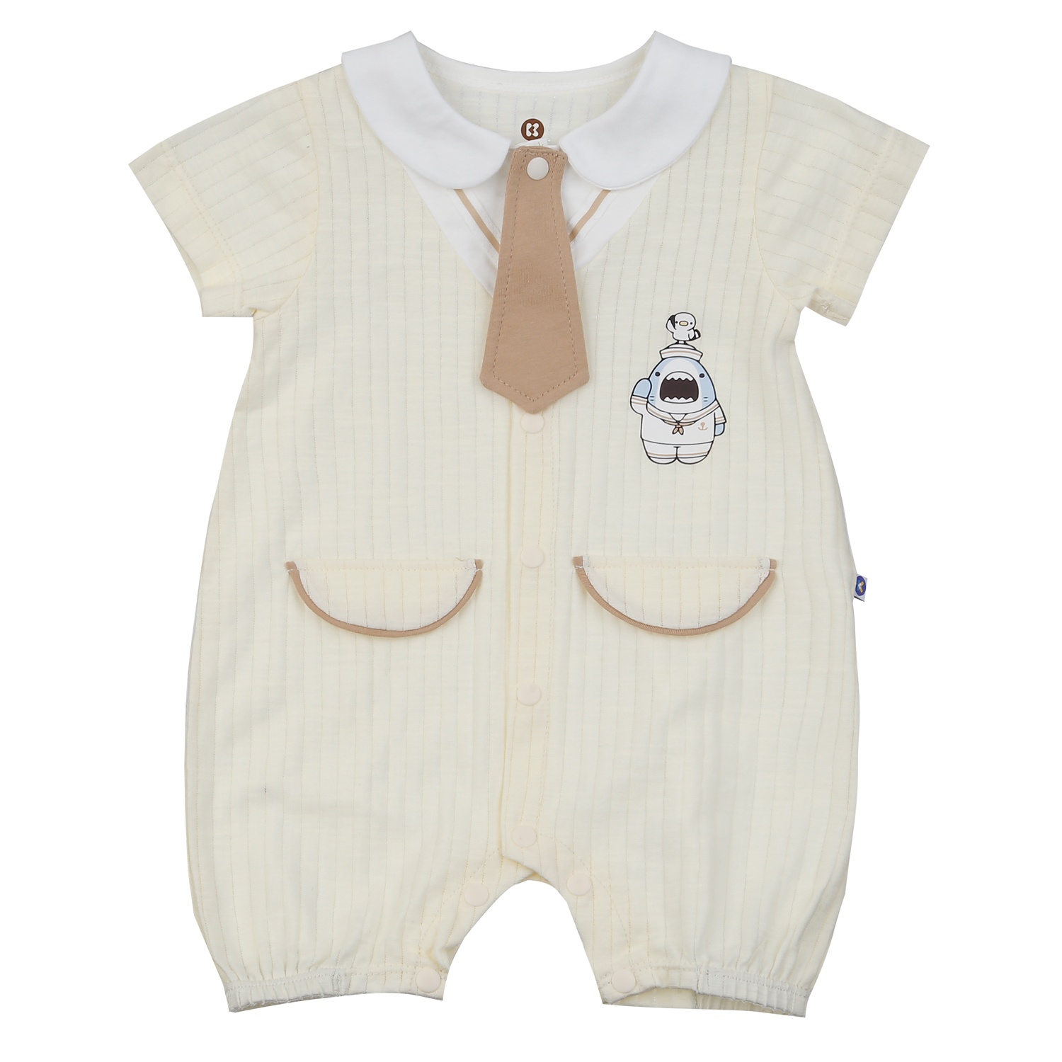 Bộ body cộc tay KidsPlaza Otis HN25H (Ghi) hình 1