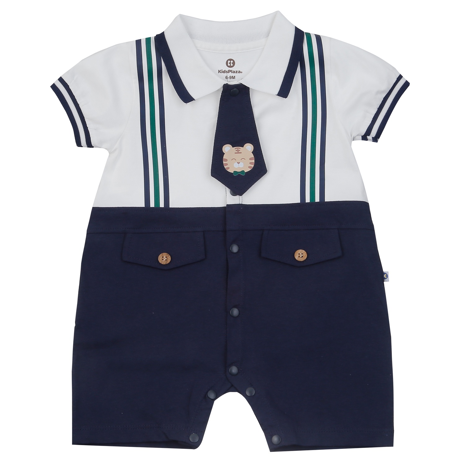 Body cộc bé trai KidsPlaza in hổ HN25H (Tím than) hình 1