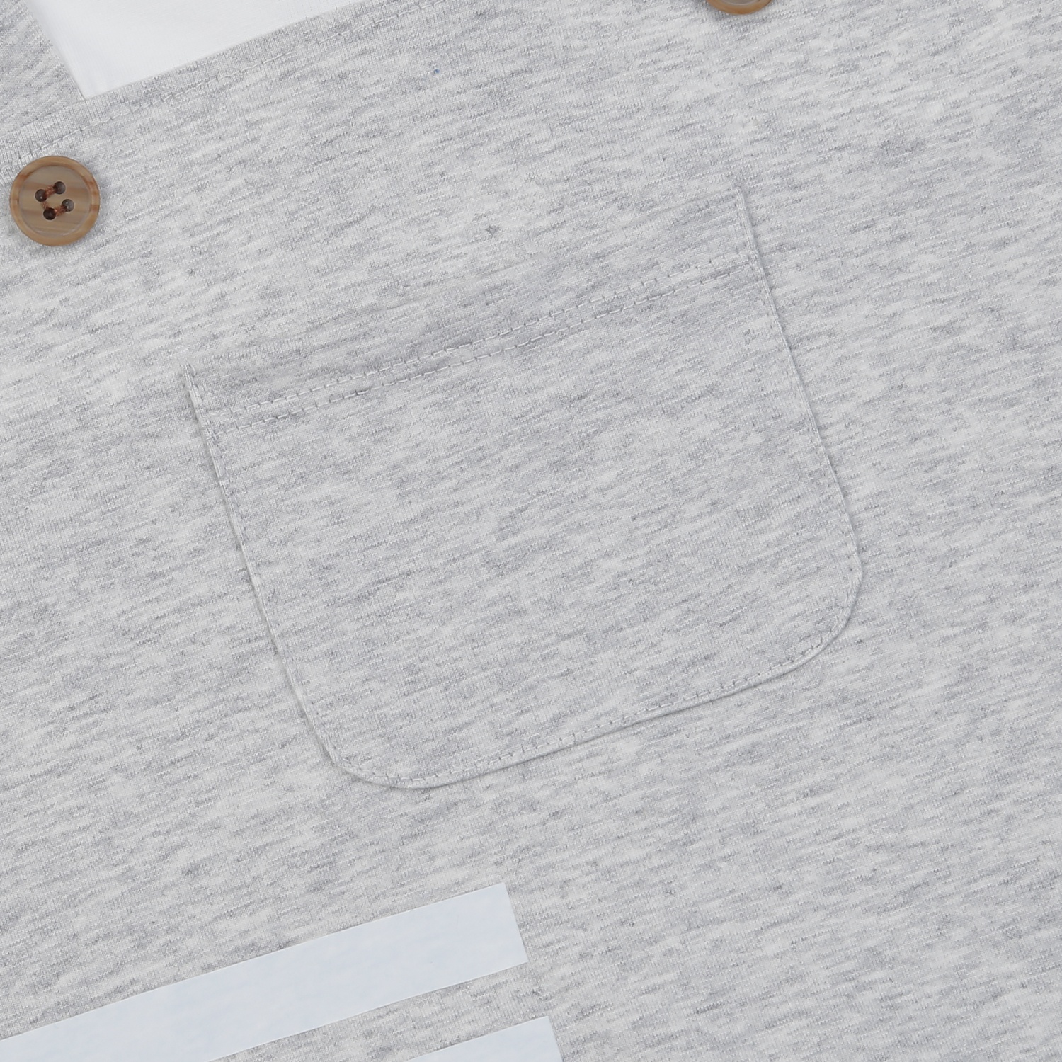 Body cộc bé trai KidsPlaza túi ngực HN25H (Xám) hình 3