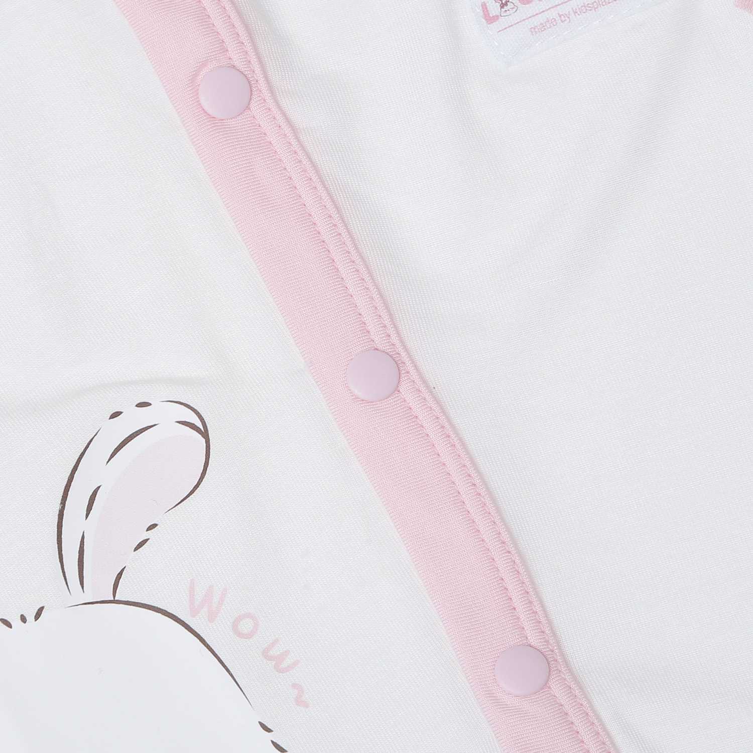 Bộ dài cài giữa KidsPlaza Modal in thỏ M25T (Hồng)