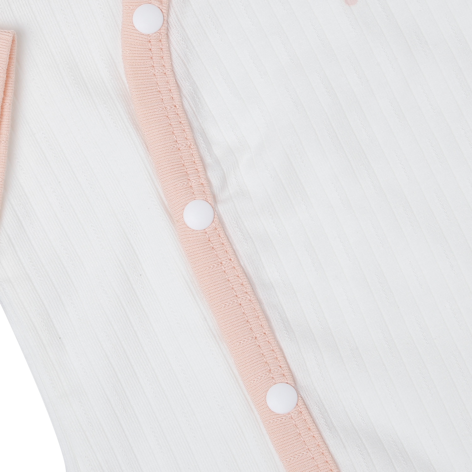 Bộ dài cài lệch KidsPlaza kẻ tăm ND25T (Hồng) hình 2