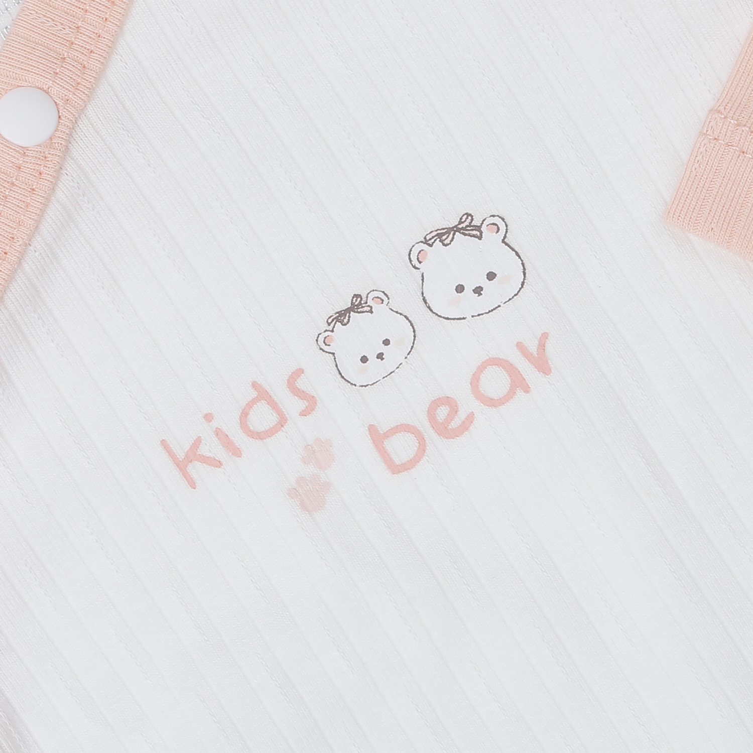 Bộ dài cài lệch KidsPlaza kẻ tăm ND25T (Hồng) hình 3