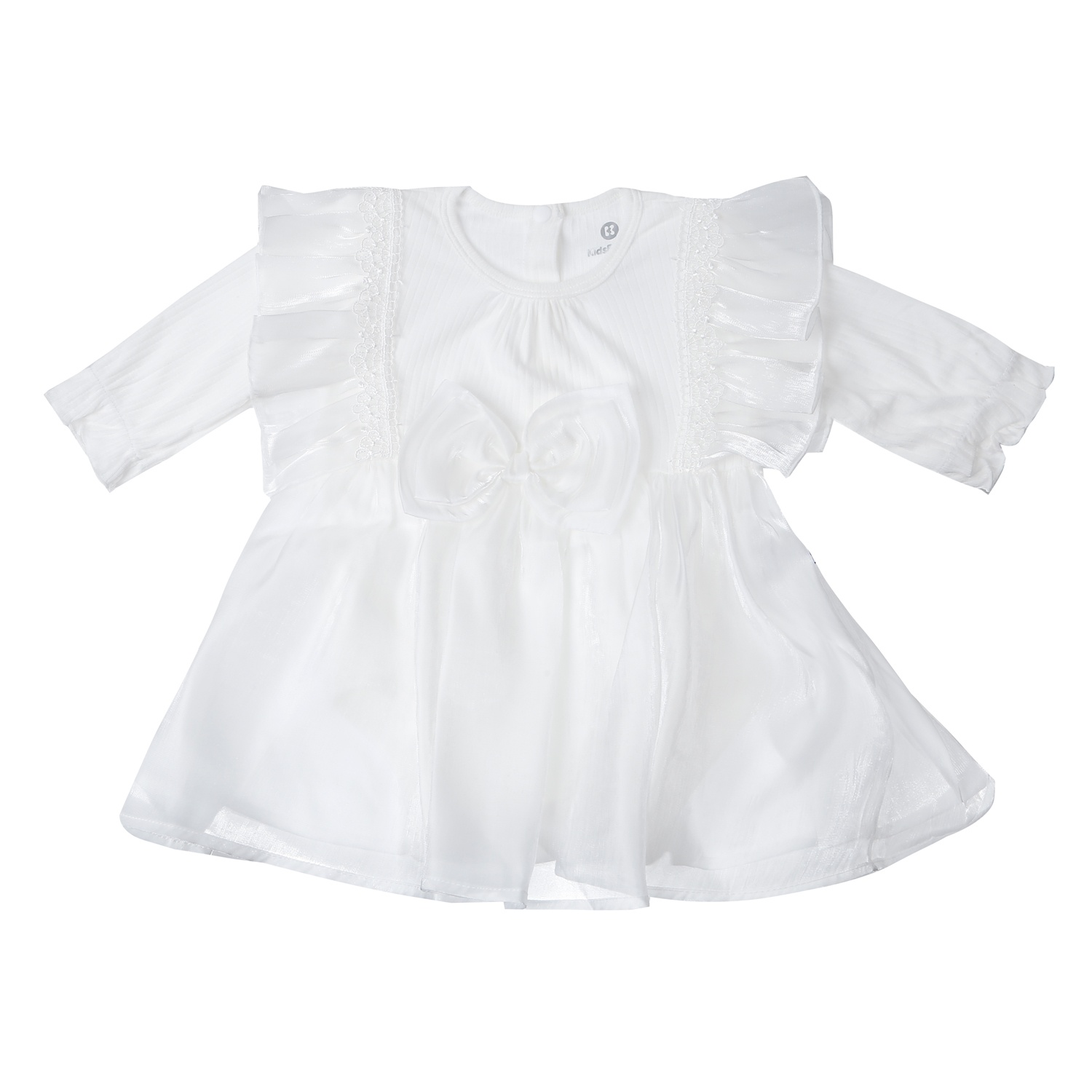 Set Body bé gái KidsPlaza nơ eo HN25T (Trắng) 