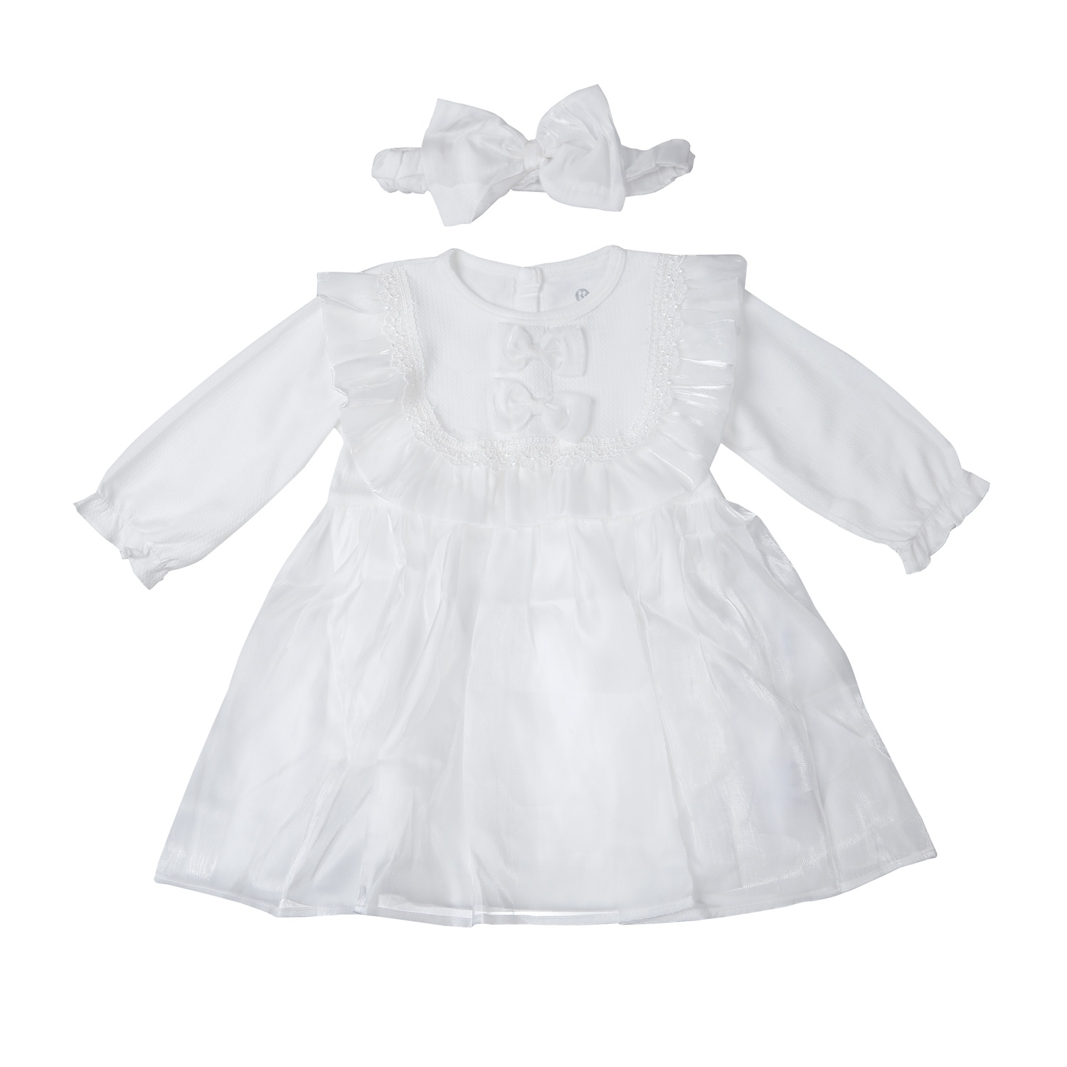 Set Body bé gái KidsPlaza ren cổ HN25T (Trắng) 