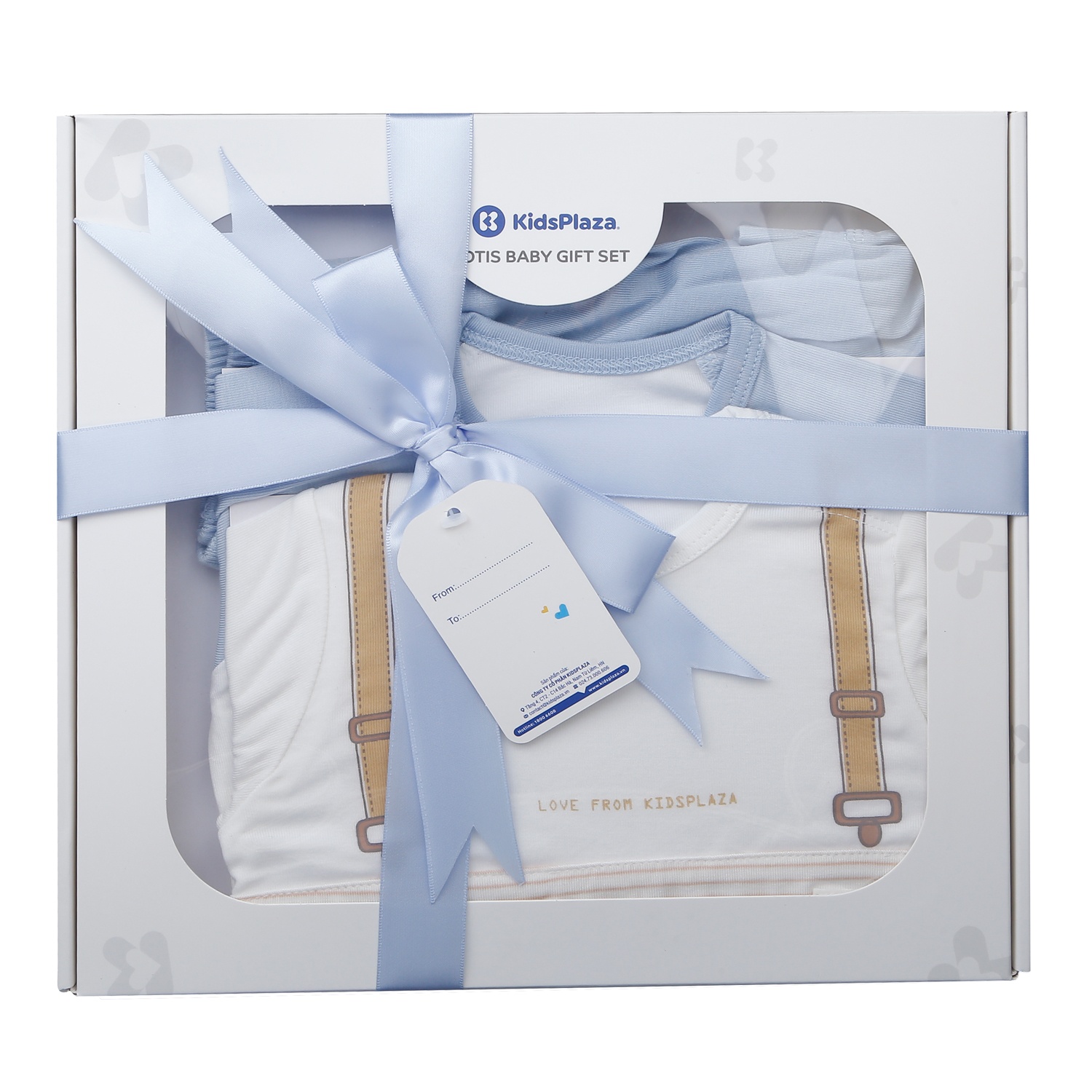Set quà tặng sơ sinh 2 bộ KidsPlaza Otis ND25H (Be) hình 4