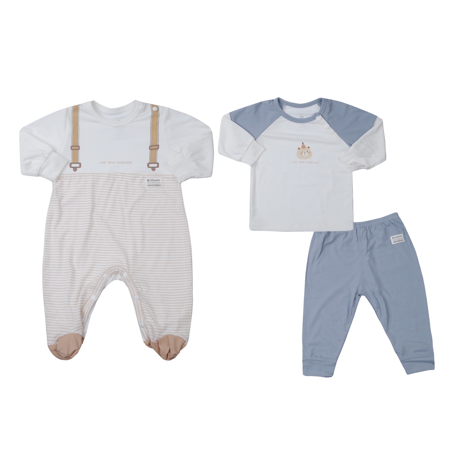 Set quà tặng sơ sinh 2 bộ KidsPlaza Otis ND25H (Be)