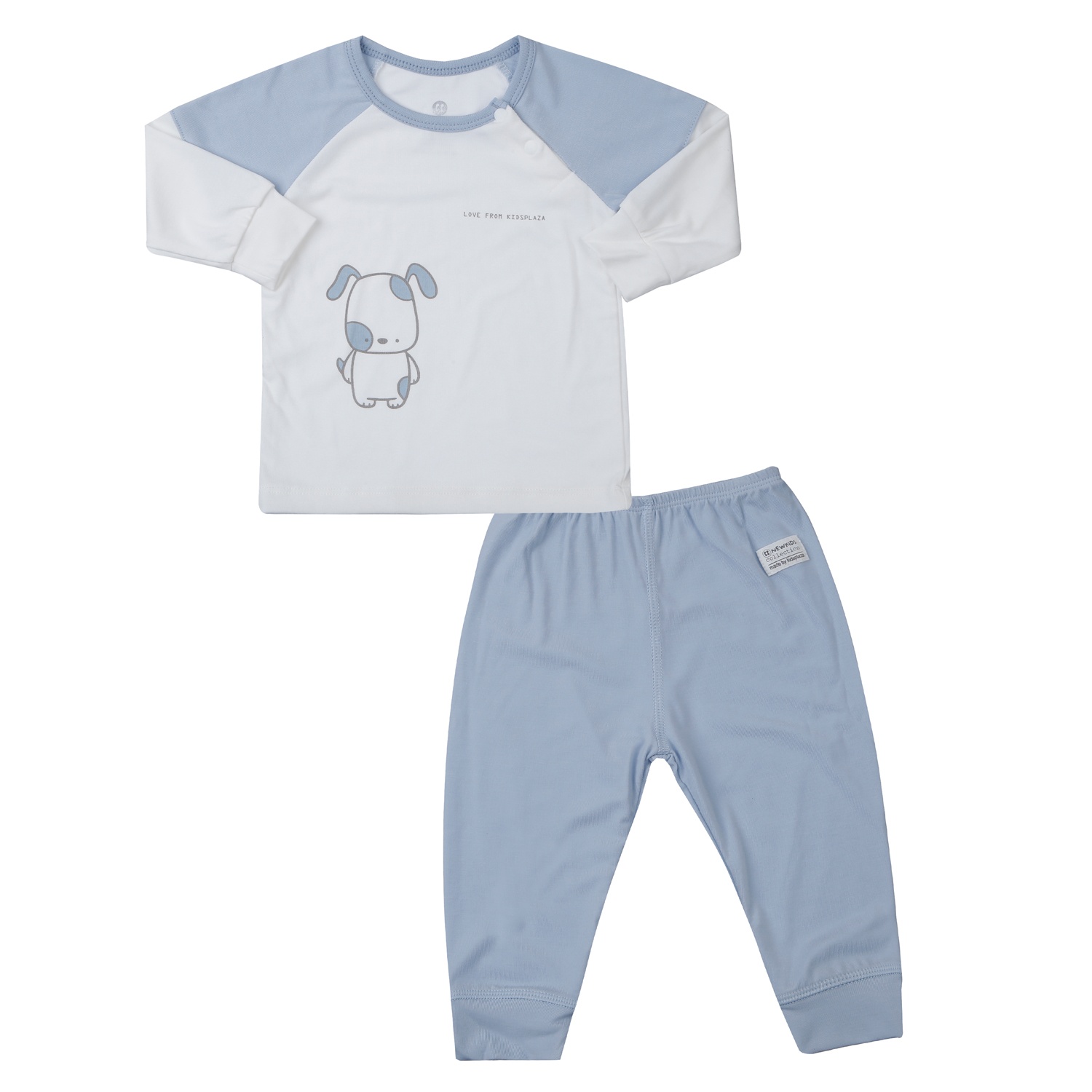 Bộ quần áo dài tay sơ sinh cài vai Otis.