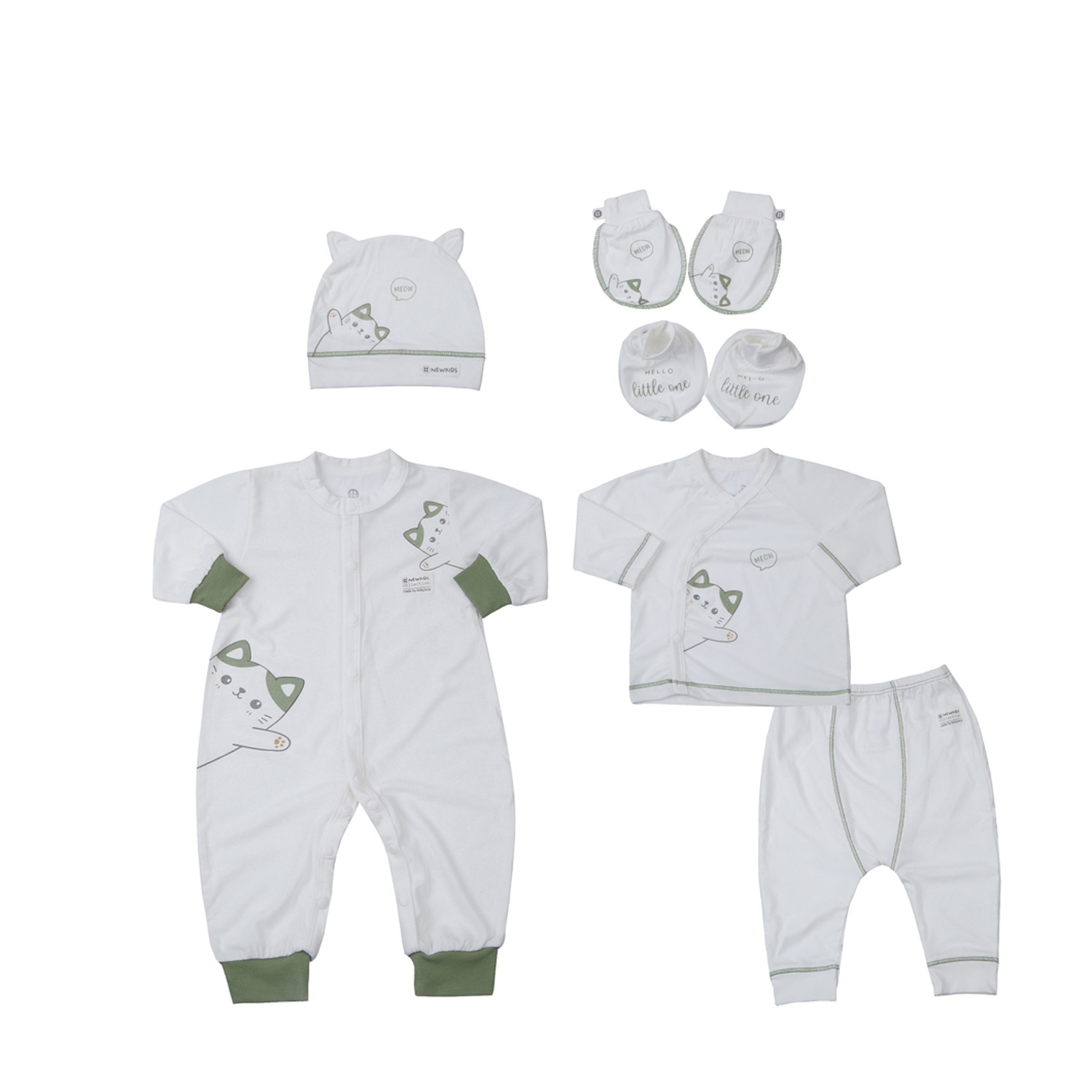 Set quà tặng sơ sinh 6 bộ KidsPlaza Otis ND25H (Xanh)