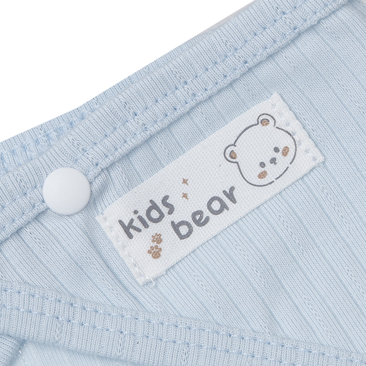 Set 2 yếm tam giác KidsPlaza kẻ tăm ND25T (Trắng xanh) hình 2