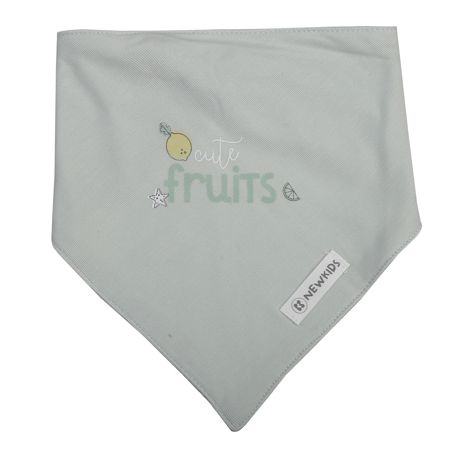 Set 2 yếm tam giác KidsPlaza Otis in chanh ND25T (Trắng xanh)