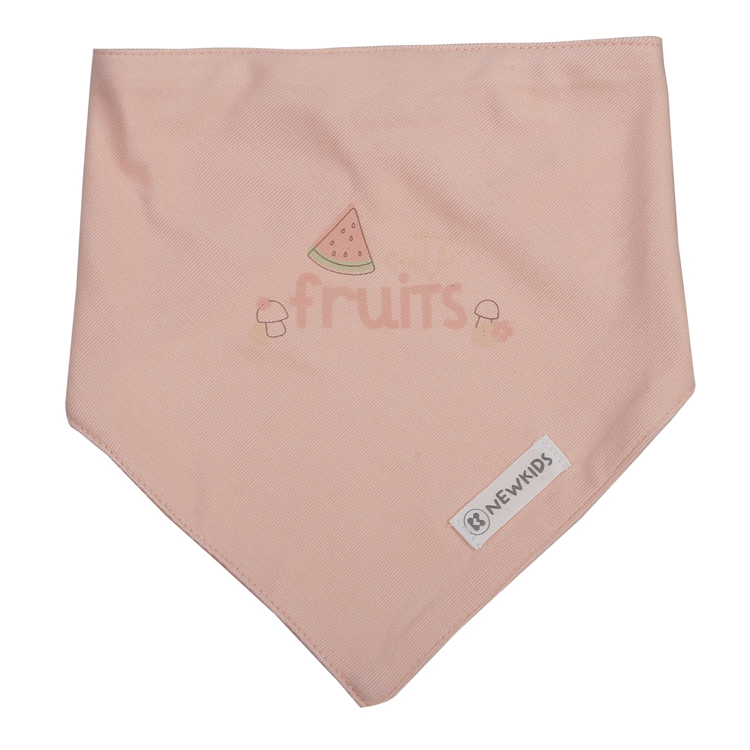 Set 2 yếm tam giác KidsPlaza Otis in dưa ND25T (Trắng hồng)