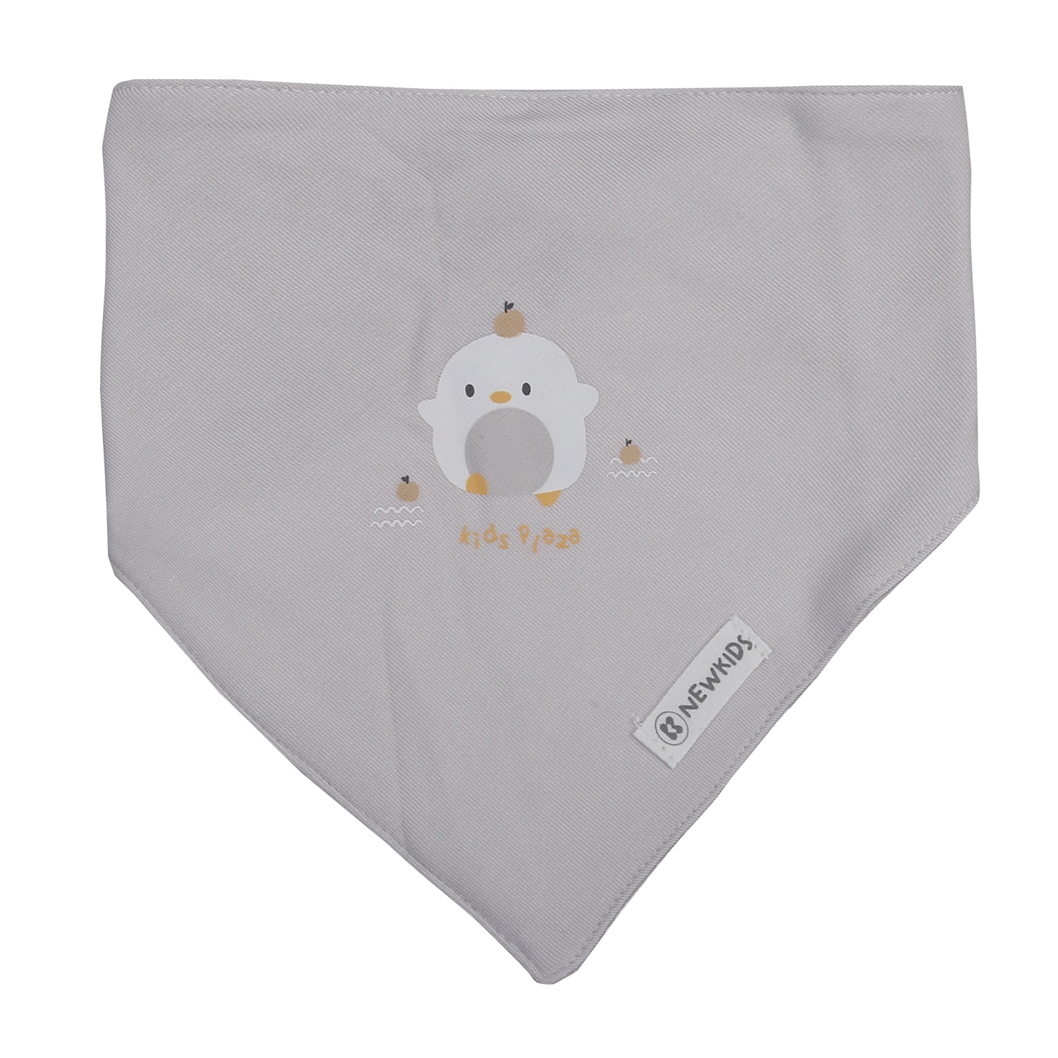 Set 2 yếm tam giác KidsPlaza Otis in gà ND25T (Trắng ghi)