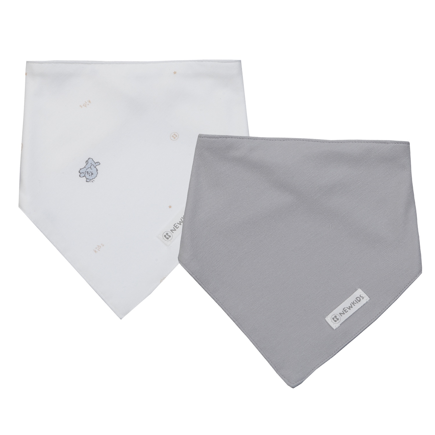 Set 2 yếm tam giác KidsPlaza Otis ND25H (Ghi) hình 1