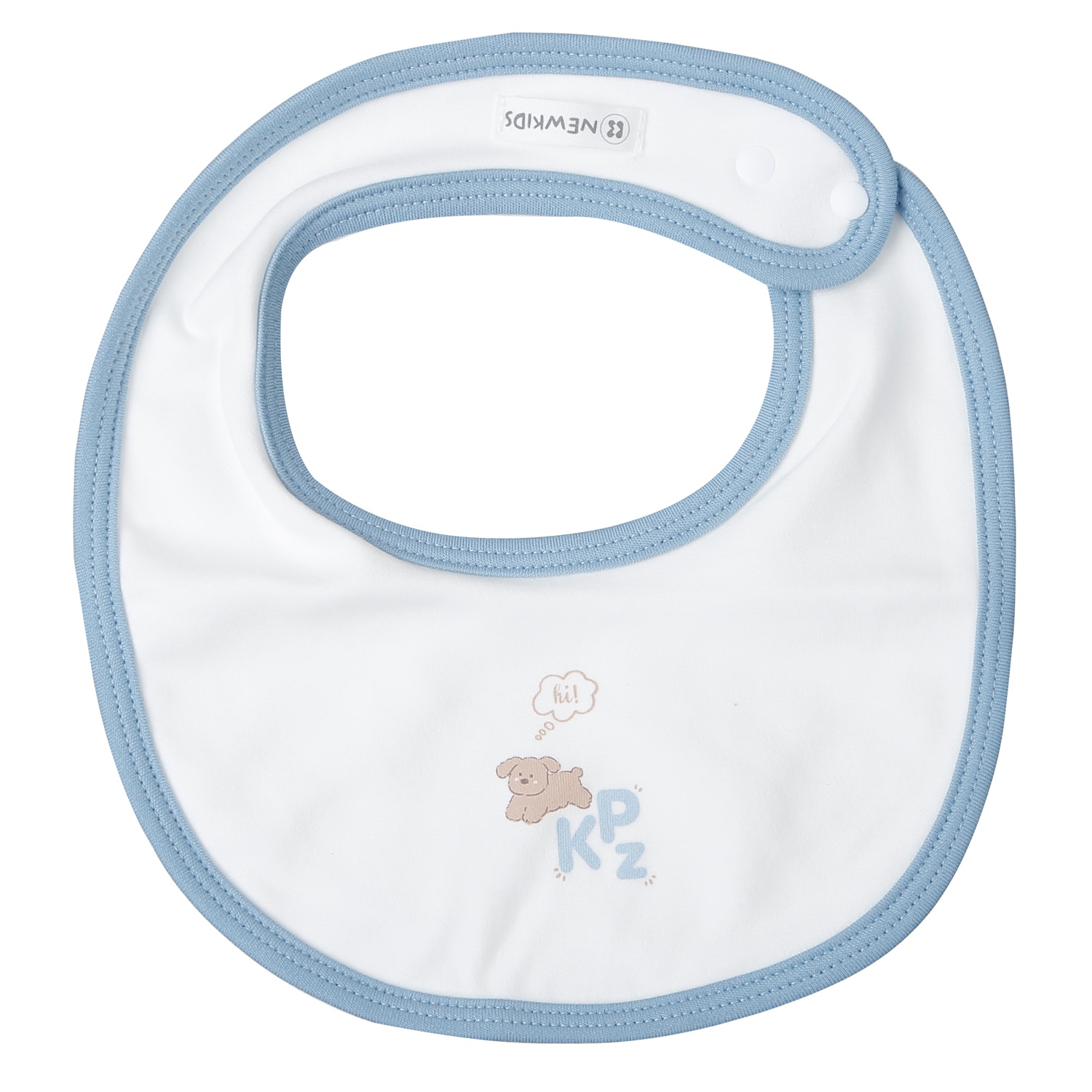 Yếm vuông cho bé KidsPlaza ND25D (Xanh trắng) hình 1