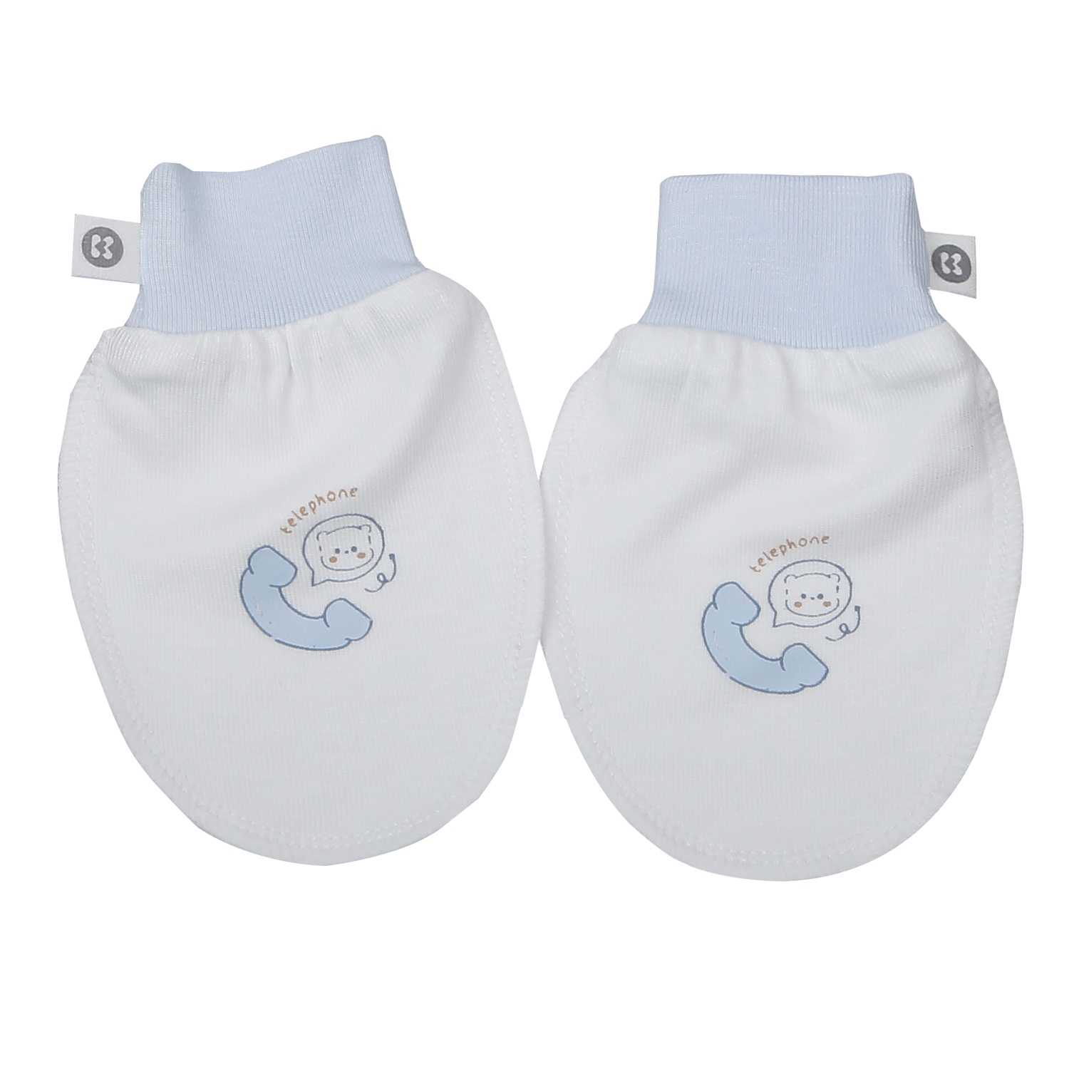 Set bao tay chân KidsPlaza Otis in gấu ND26H (Trắng) hình 3