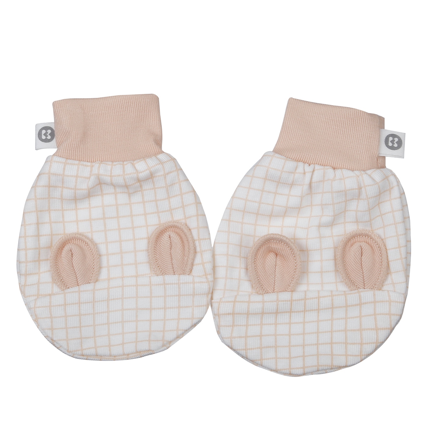 Set bao tay chân KidsPlaza Otis kẻ ô ND26H (Nâu) hình 3