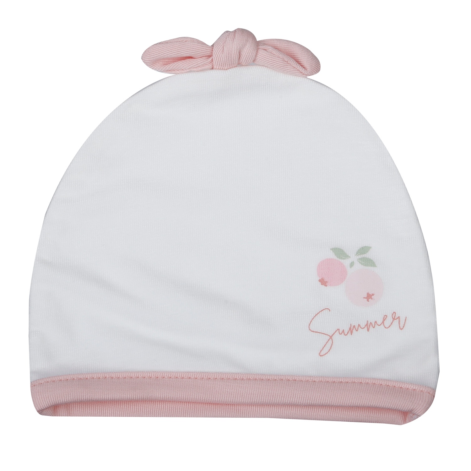 Mũ sơ sinh KidsPlaza Otis gắn nơ ND26H (Trắng hồng) hình 1