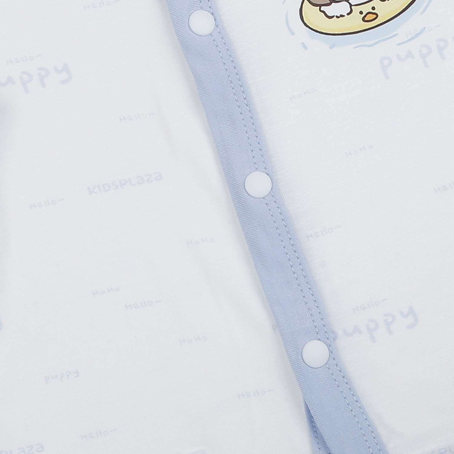 Bộ quần áo dài tay bé trai KidsPlaza in cún M26H (Trắng xanh)  hình 2