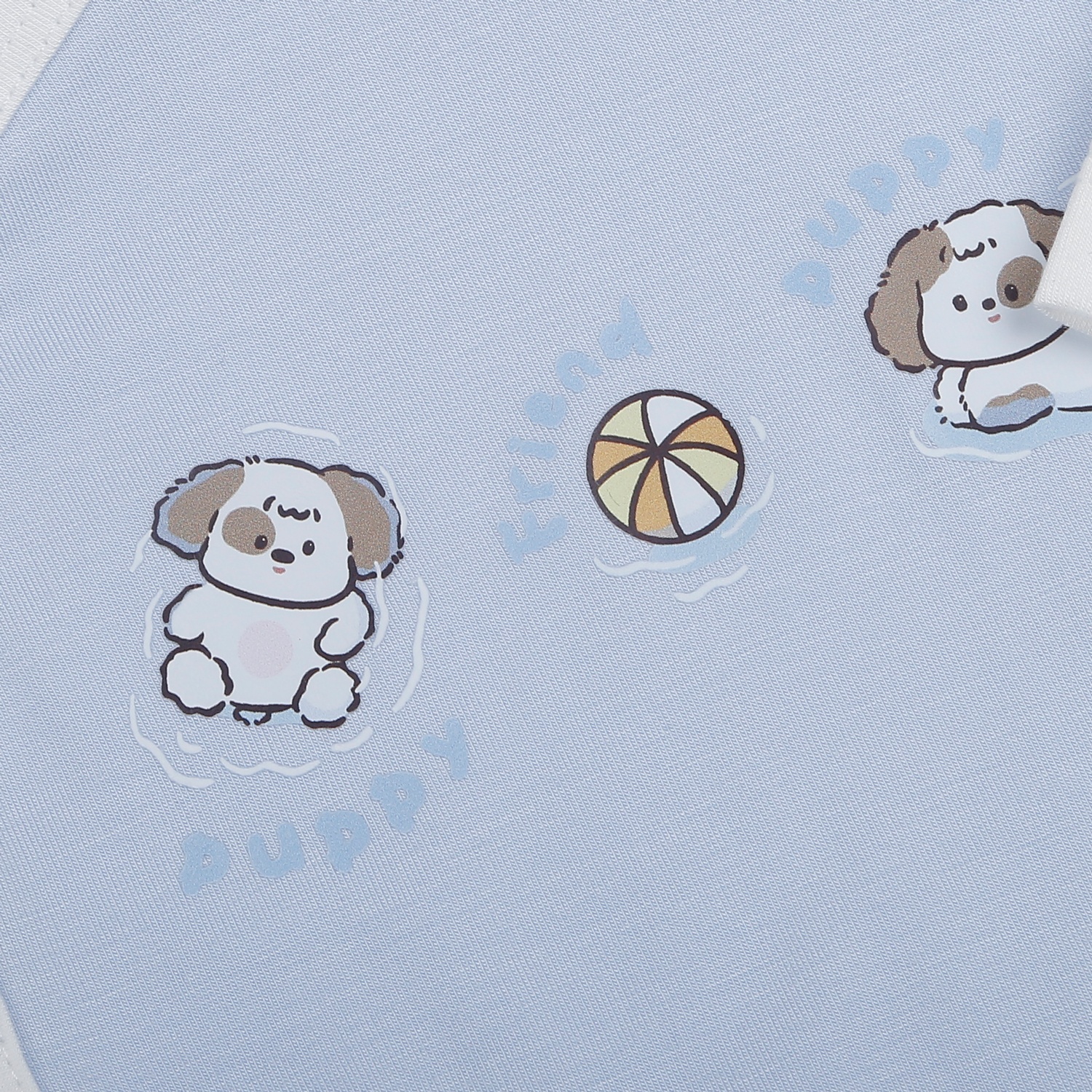 Bộ dài cài lệch KidsPlaza in cún M26H (Trắng xanh) hình 3