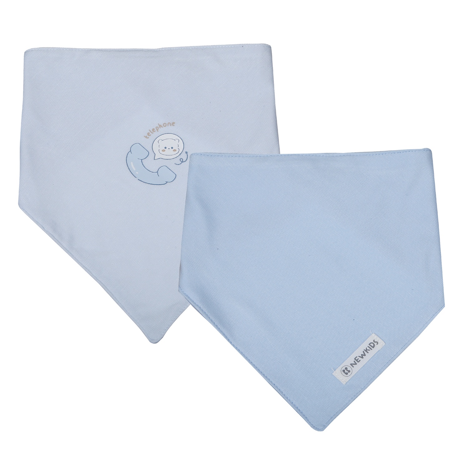 Set 2 yếm tam giác KidsPlaza Otis ND26H (Xanh) hình 1