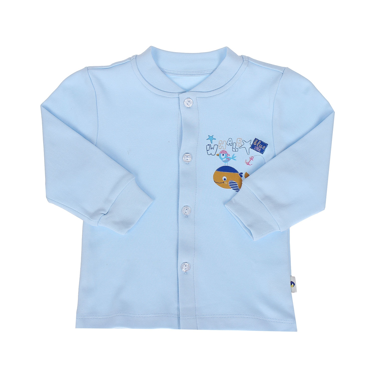 Áo sơ sinh Kiza dày N16 (màu xanh dương) hình 1