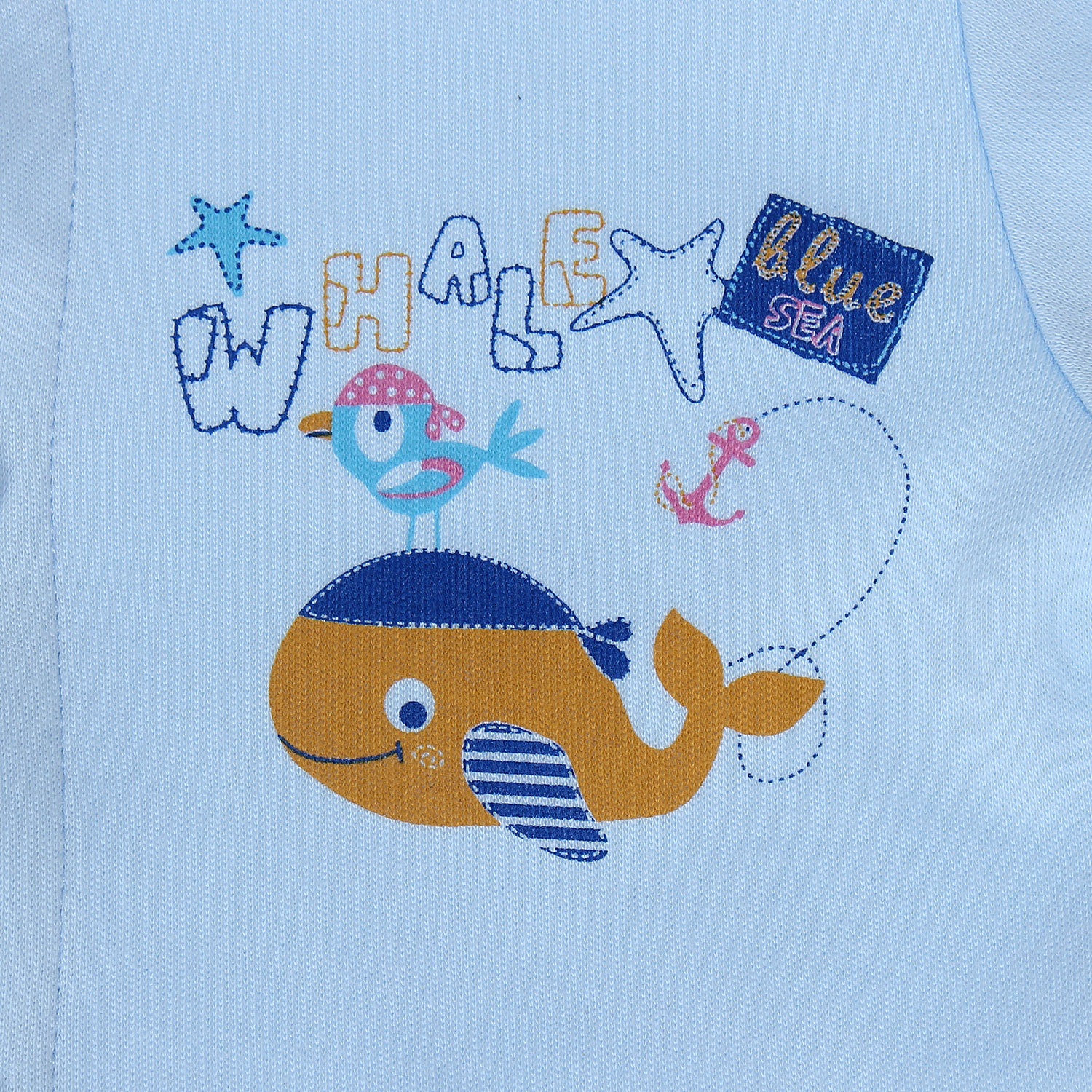 Áo sơ sinh Kiza dày N16 (màu xanh dương) hình 2