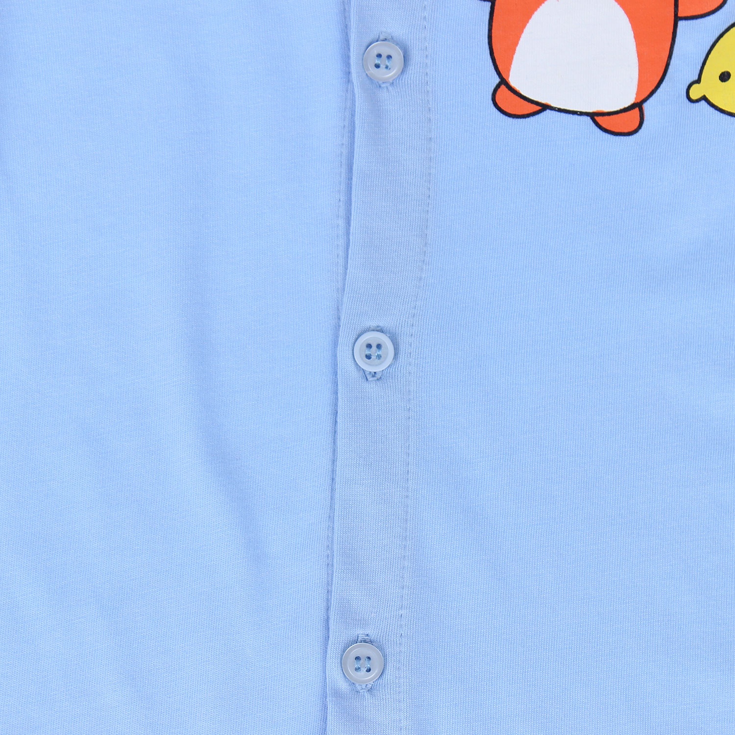 Áo sơ sinh cài giữa tay ngắn Kiza N17 (màu xanh)  hình 2