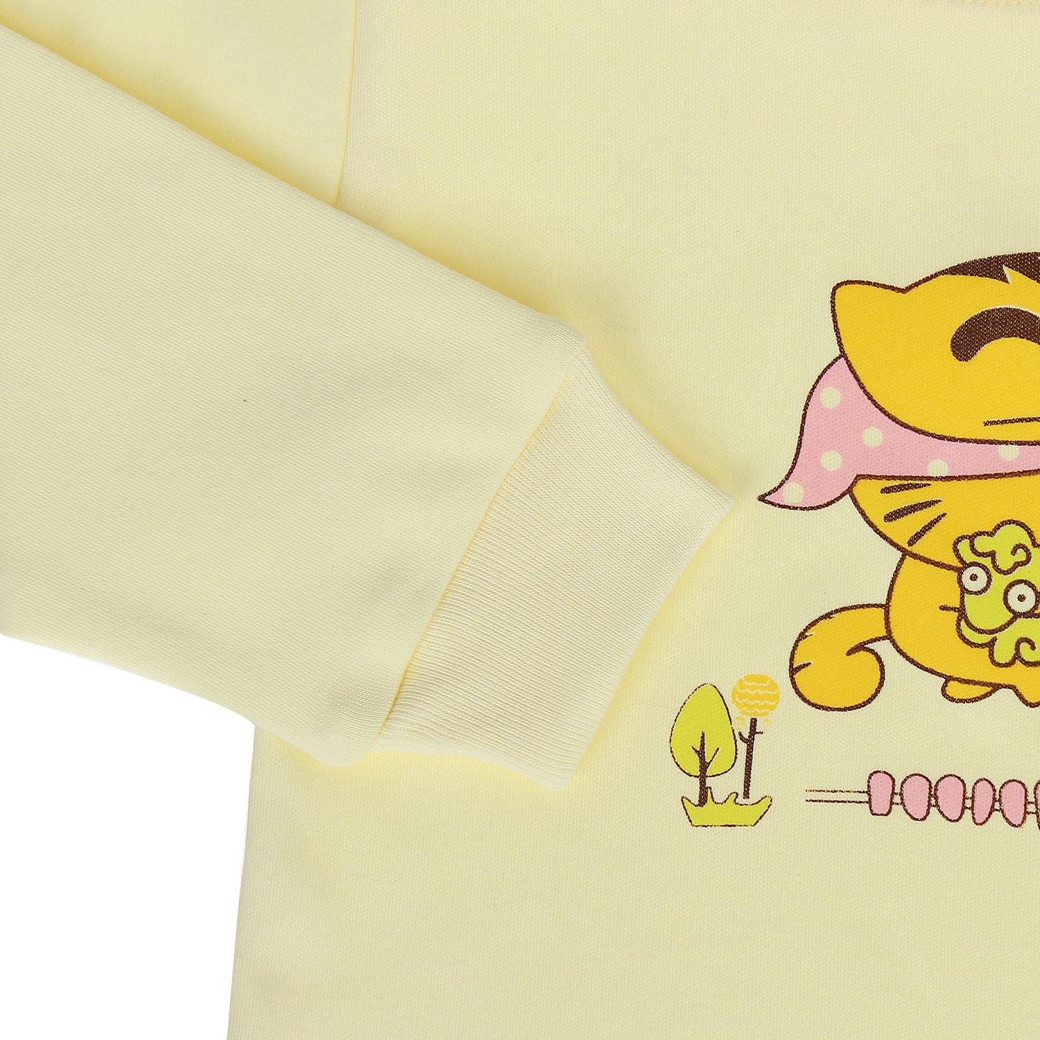 Áo sơ sinh Kiza cổ 3 phân dày N16 (màu vàng) hình 3