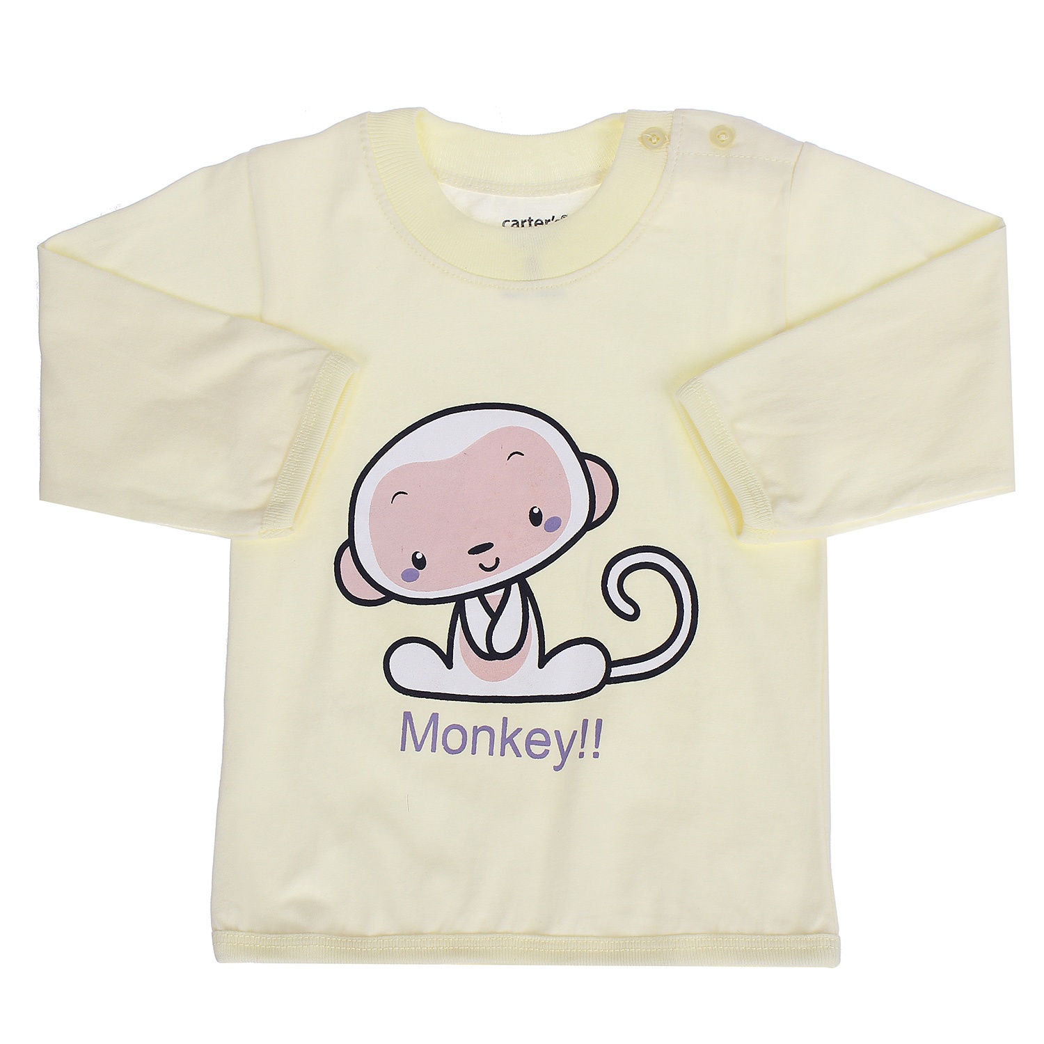 Áo sơ sinh cài vai tay dài Carter N01 hình 1