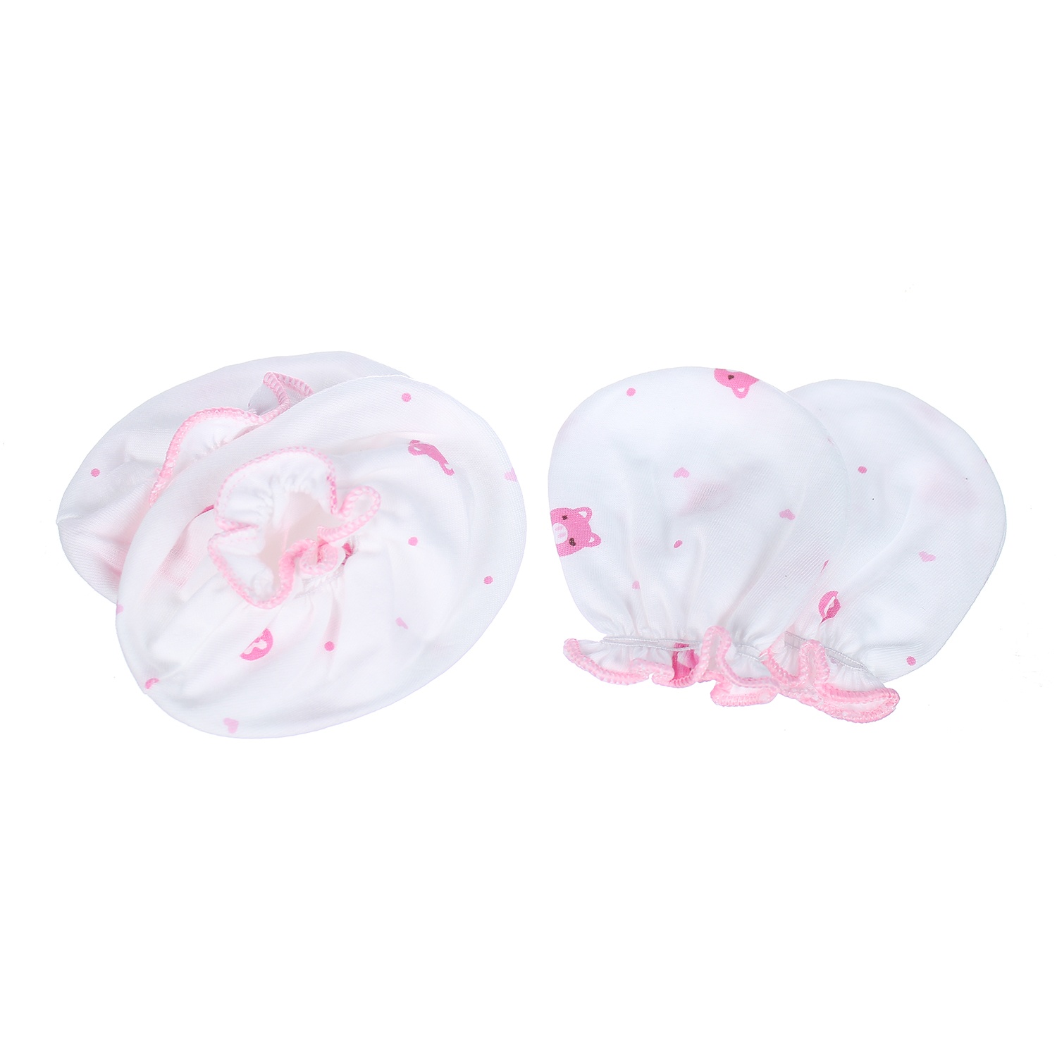 Bao tay chân cho bé KidsPlaza in hình chú heo (Trắng Hồng) hình 3