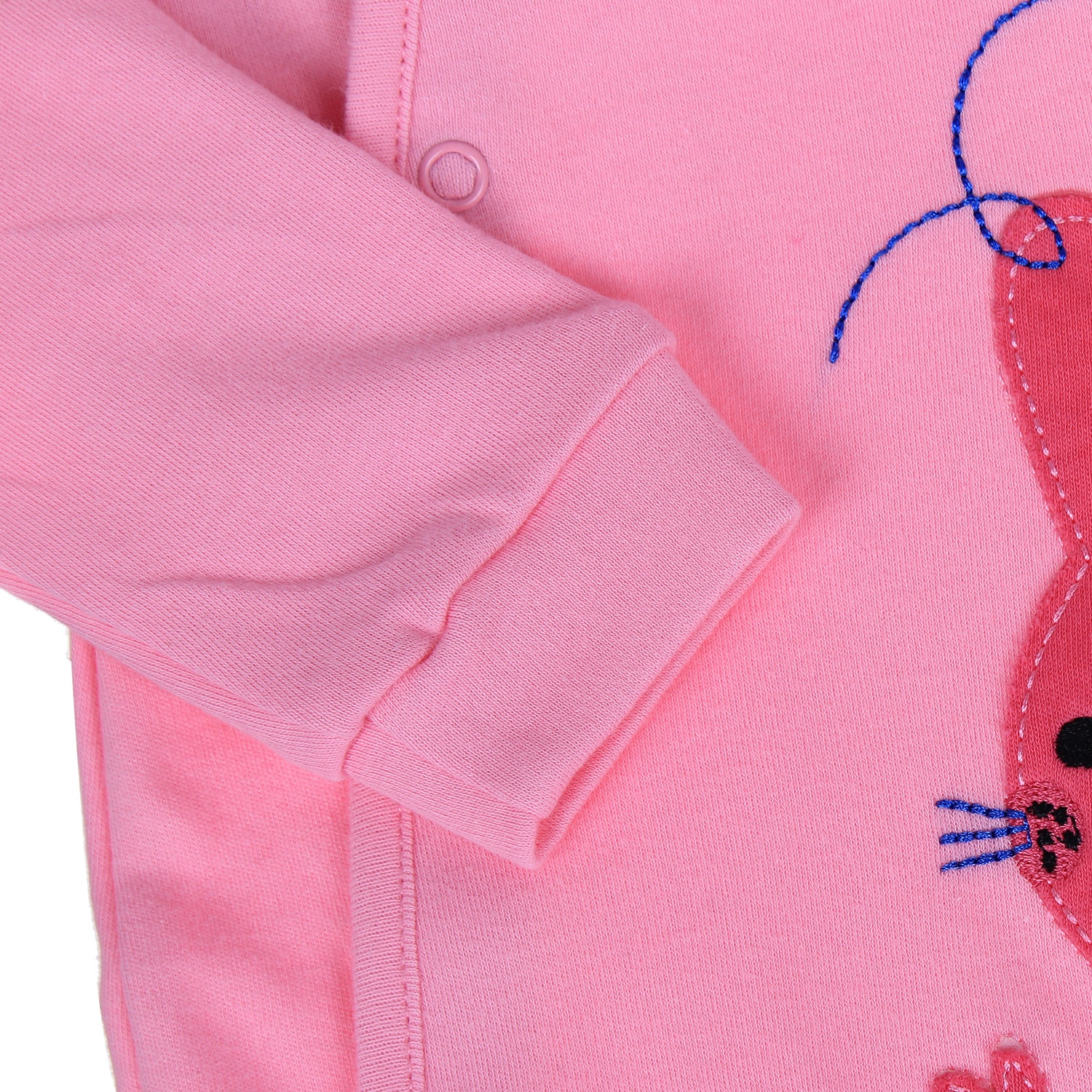 Bộ body bé gái in hình thỏ hồng đậm hình 4