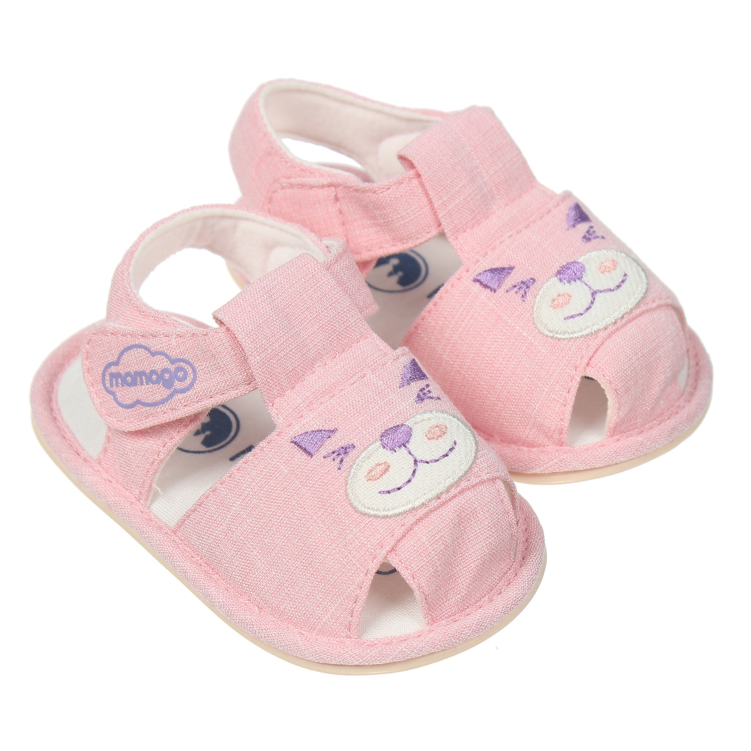 Sandal tập đi bé gái Mamago hình mèo K09 Hồng S13 hình 1