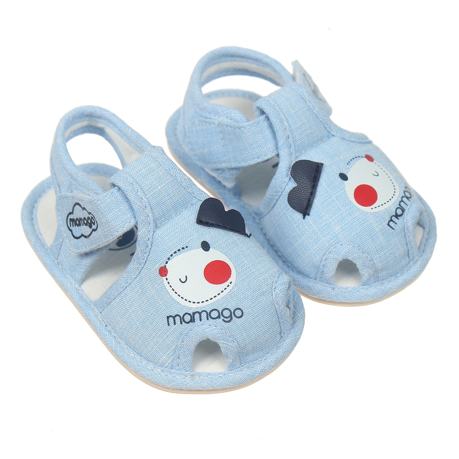 Dép sandal tập đi bé trai Mamago hình cún Snoopy K10 Xanh S13 hình 1