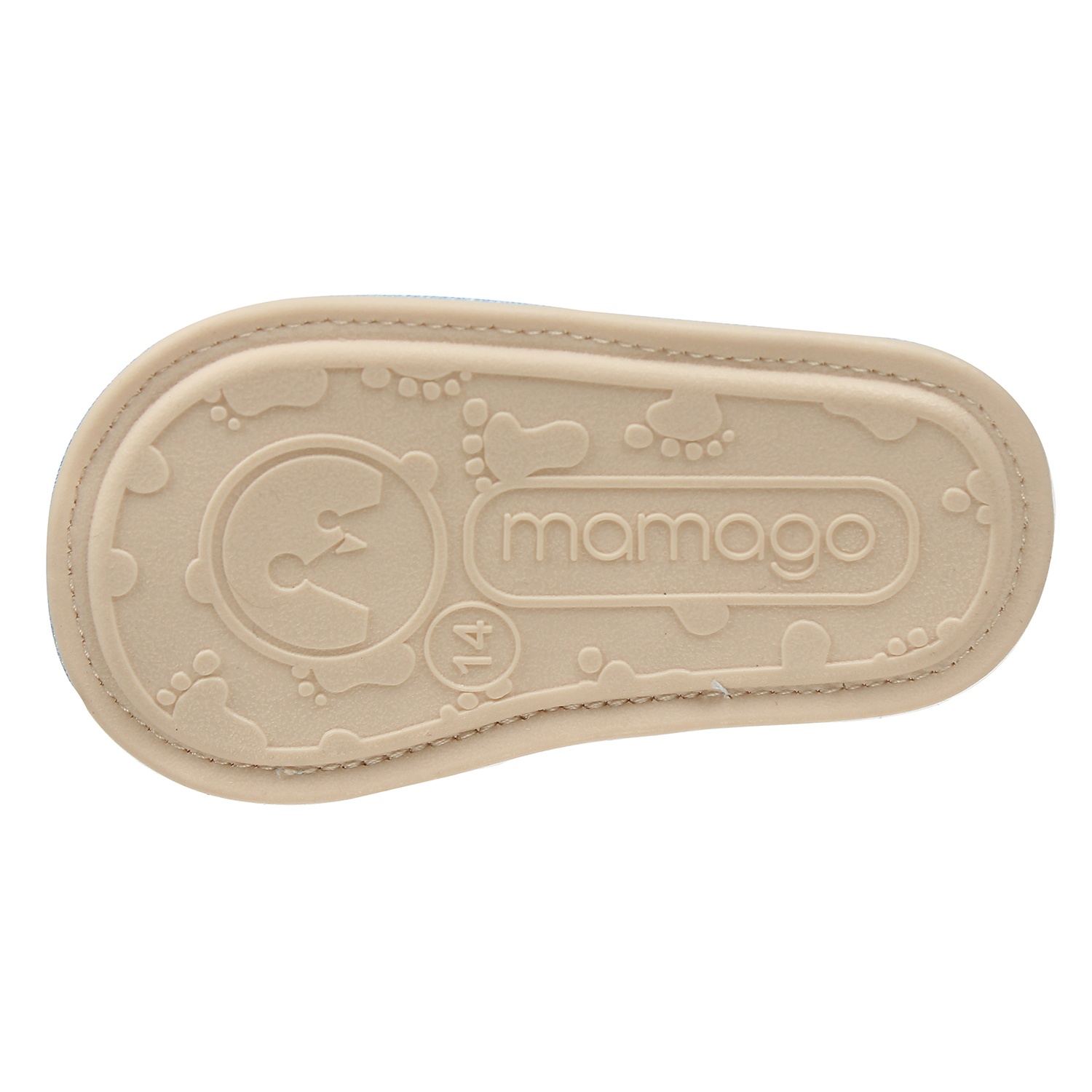 Dép sandal tập đi bé trai Mamago hình cún Snoopy K10 Xanh S13 hình 3