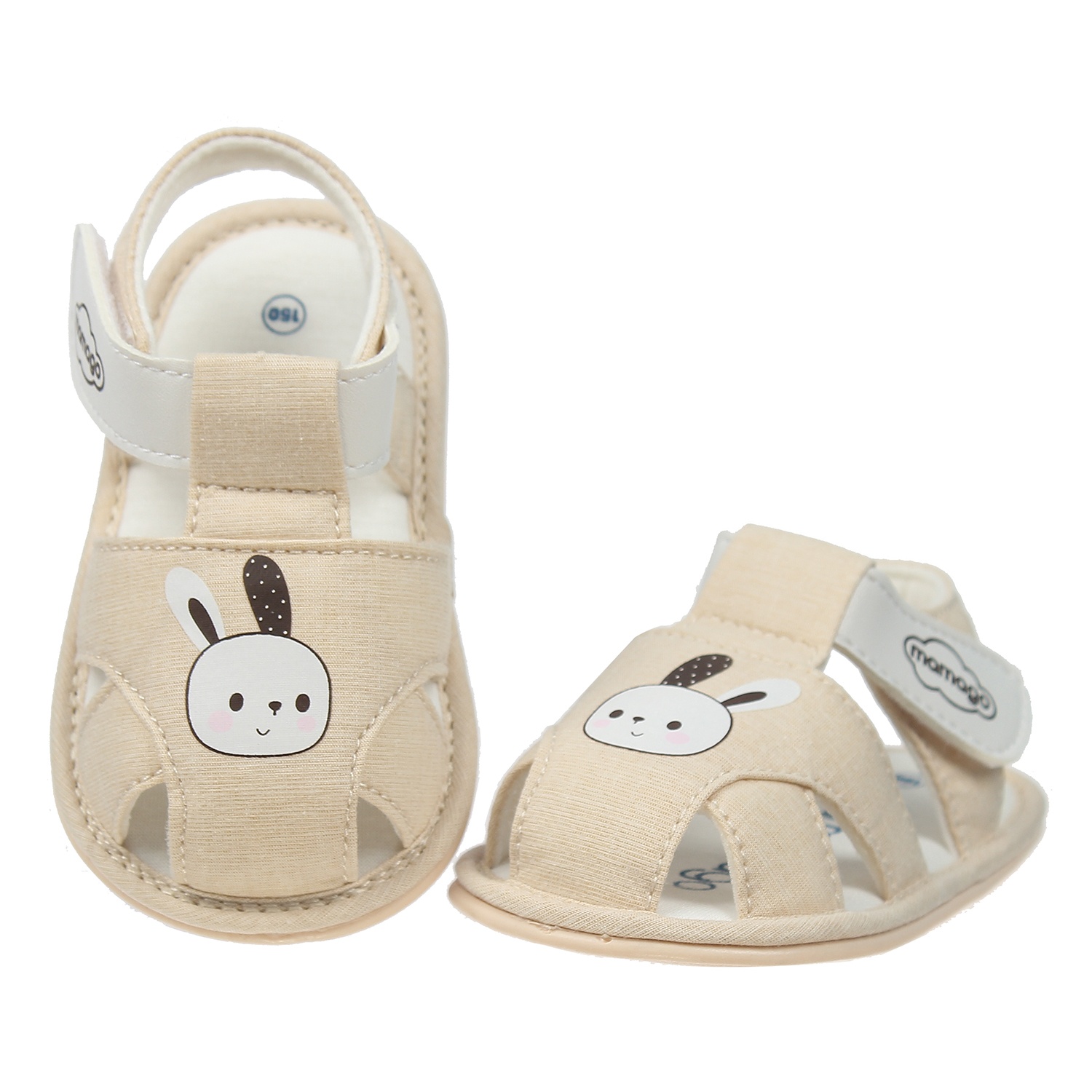 Sandal tập đi bé trai Mamago hình thỏ K07 Be S13 hình 2