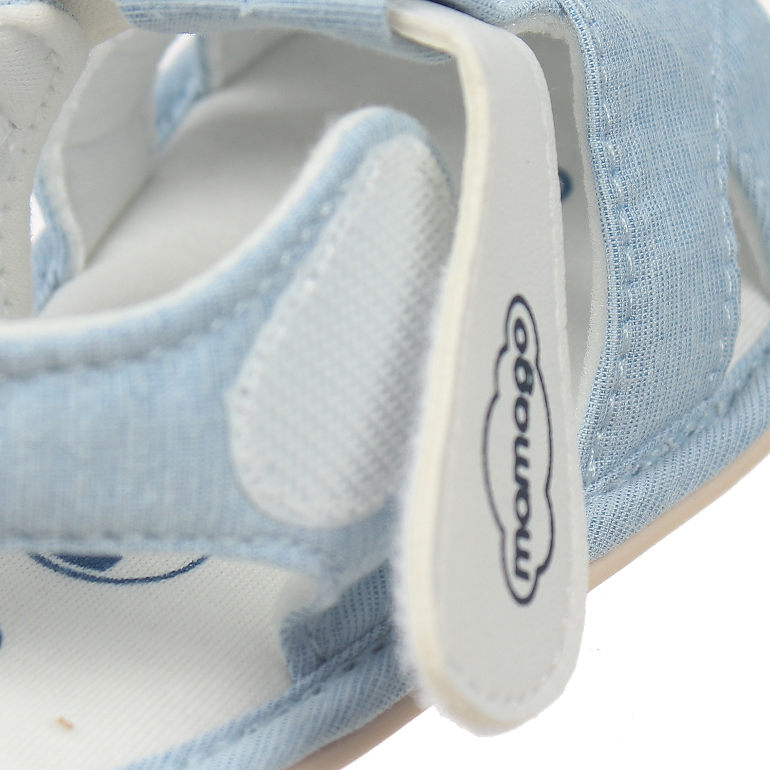 Sandal tập đi bé trai Mamago hình thỏ K07 Xanh S13 hình 4