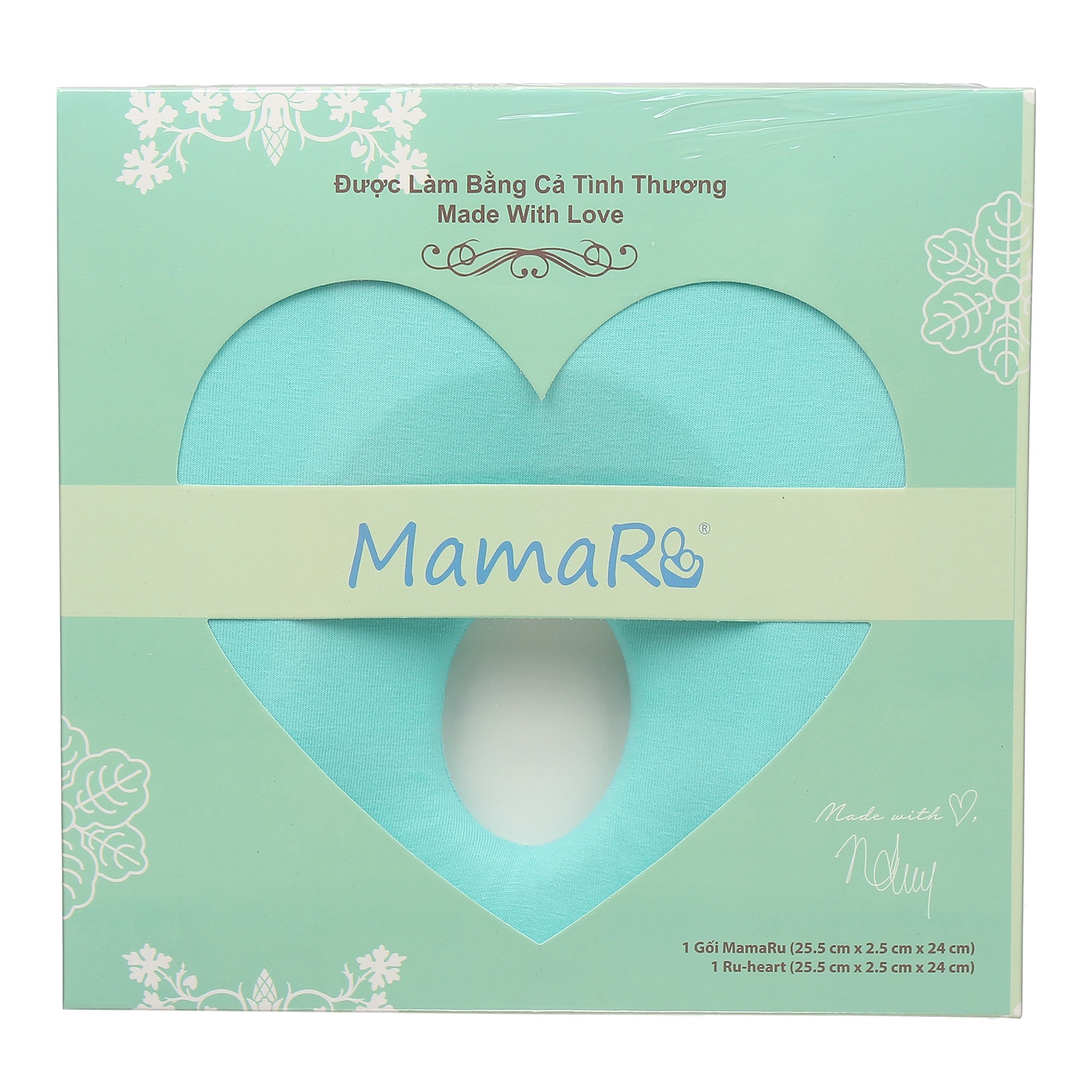 Gối chống bẹp đầu sơ sinh Mamaru (Xanh Dương) hình 1