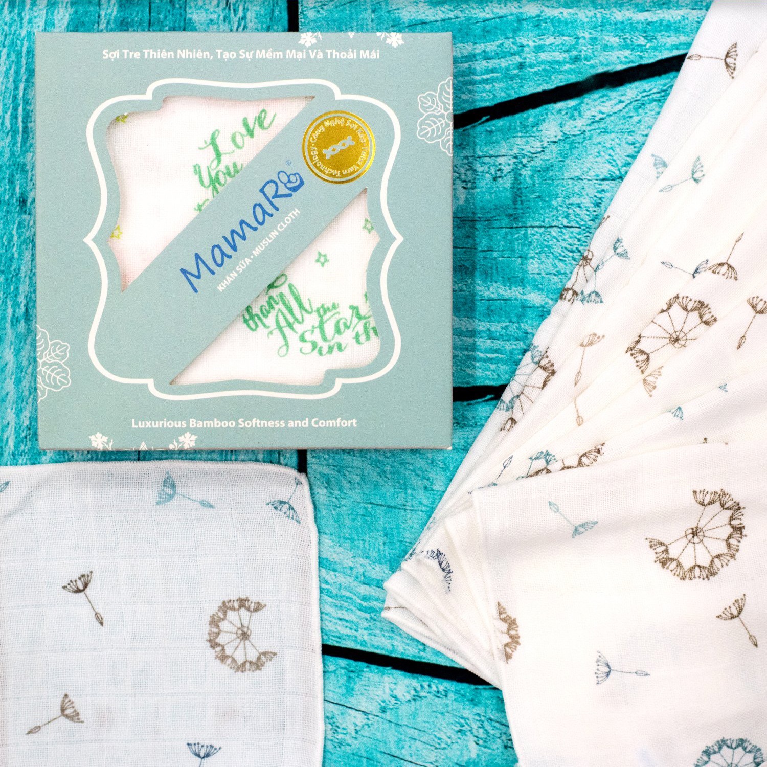 khăn sữa Khăn sữa Premium Mamaru MC10-2 hình 3